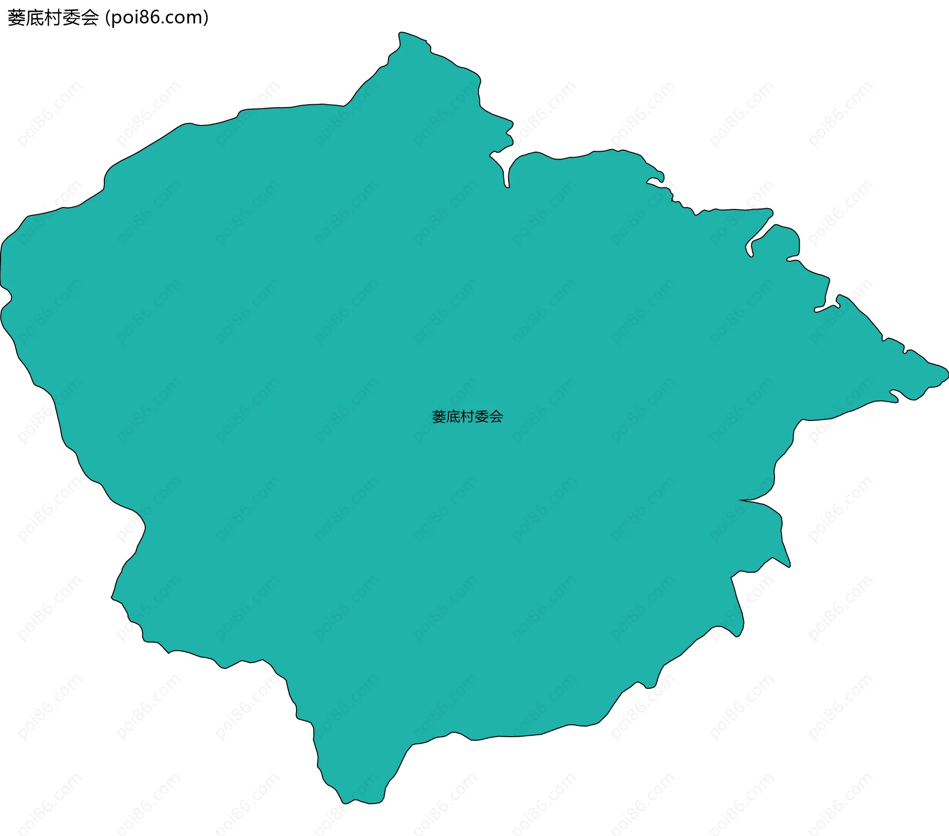 蒌底村委会边界地图