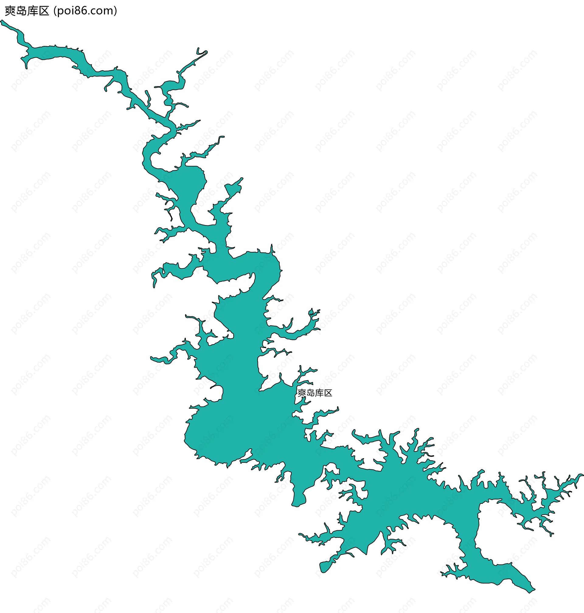 爽岛库区边界地图