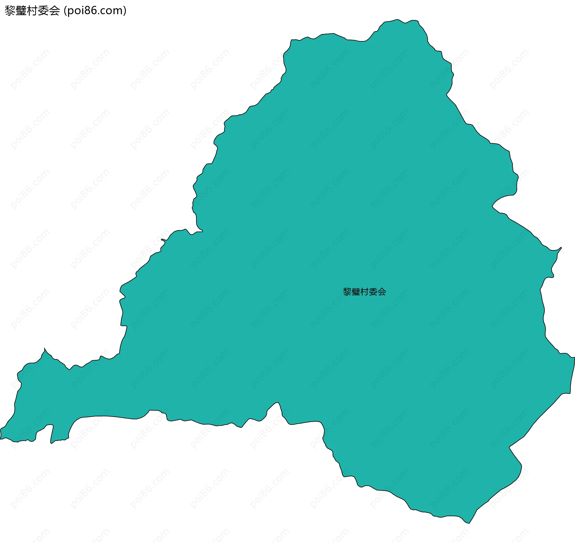 黎璧村委会边界地图