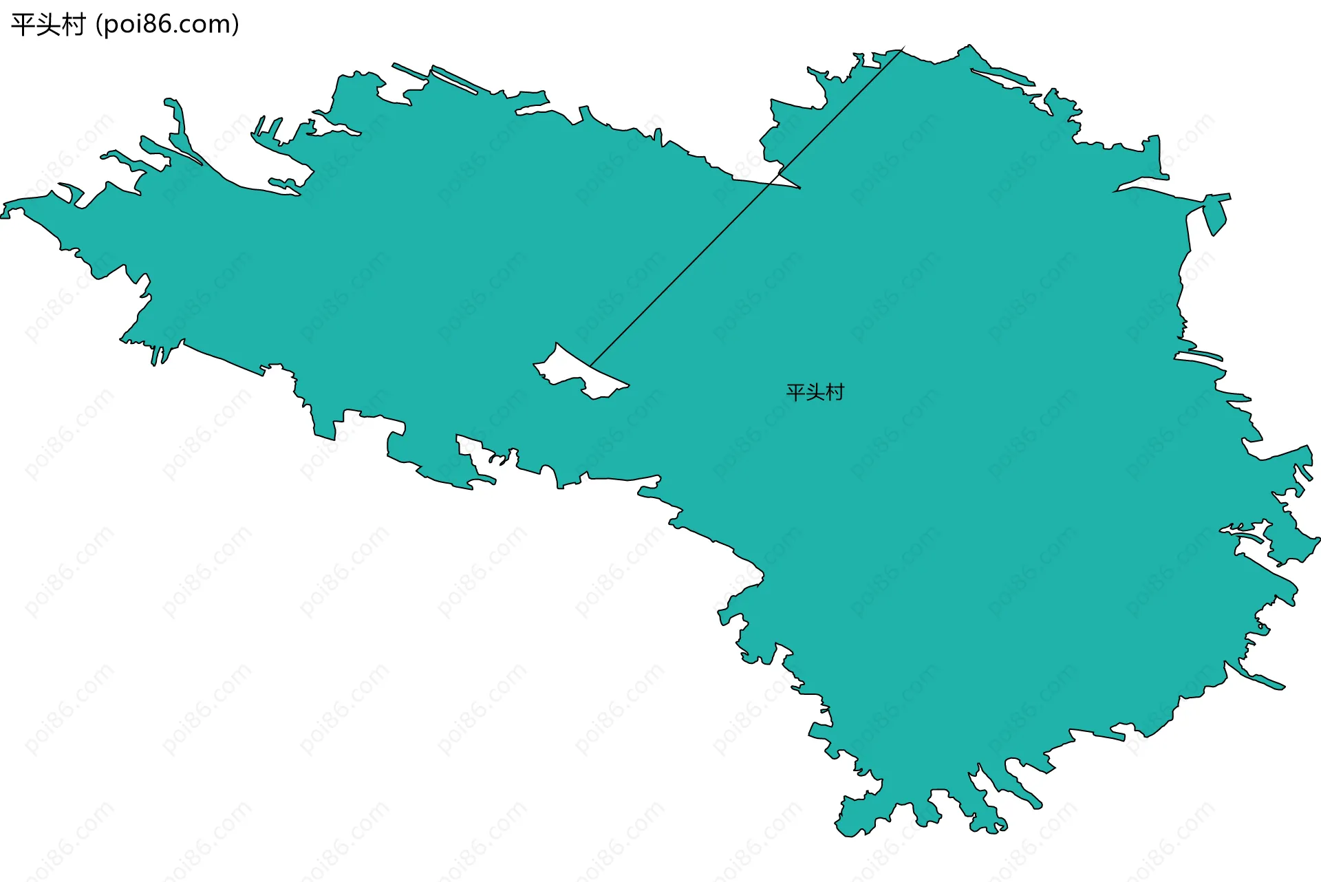 平头村边界地图