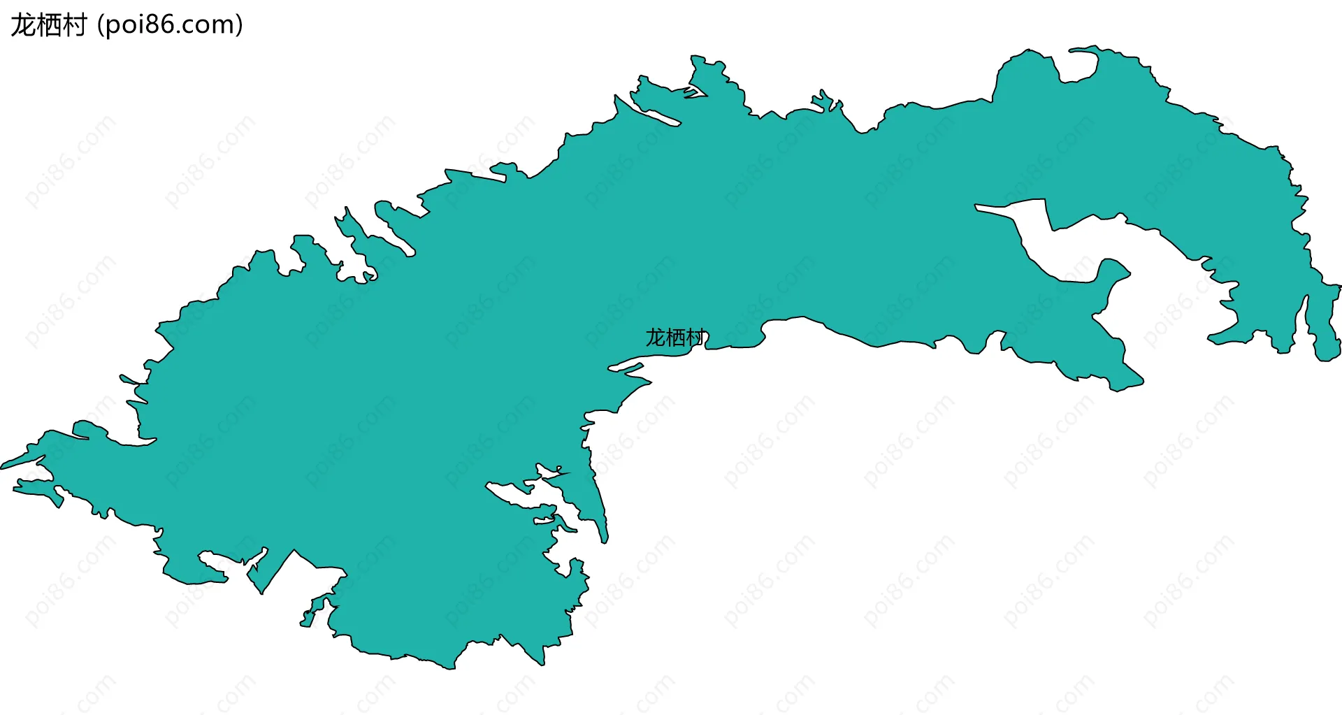 龙栖村边界地图