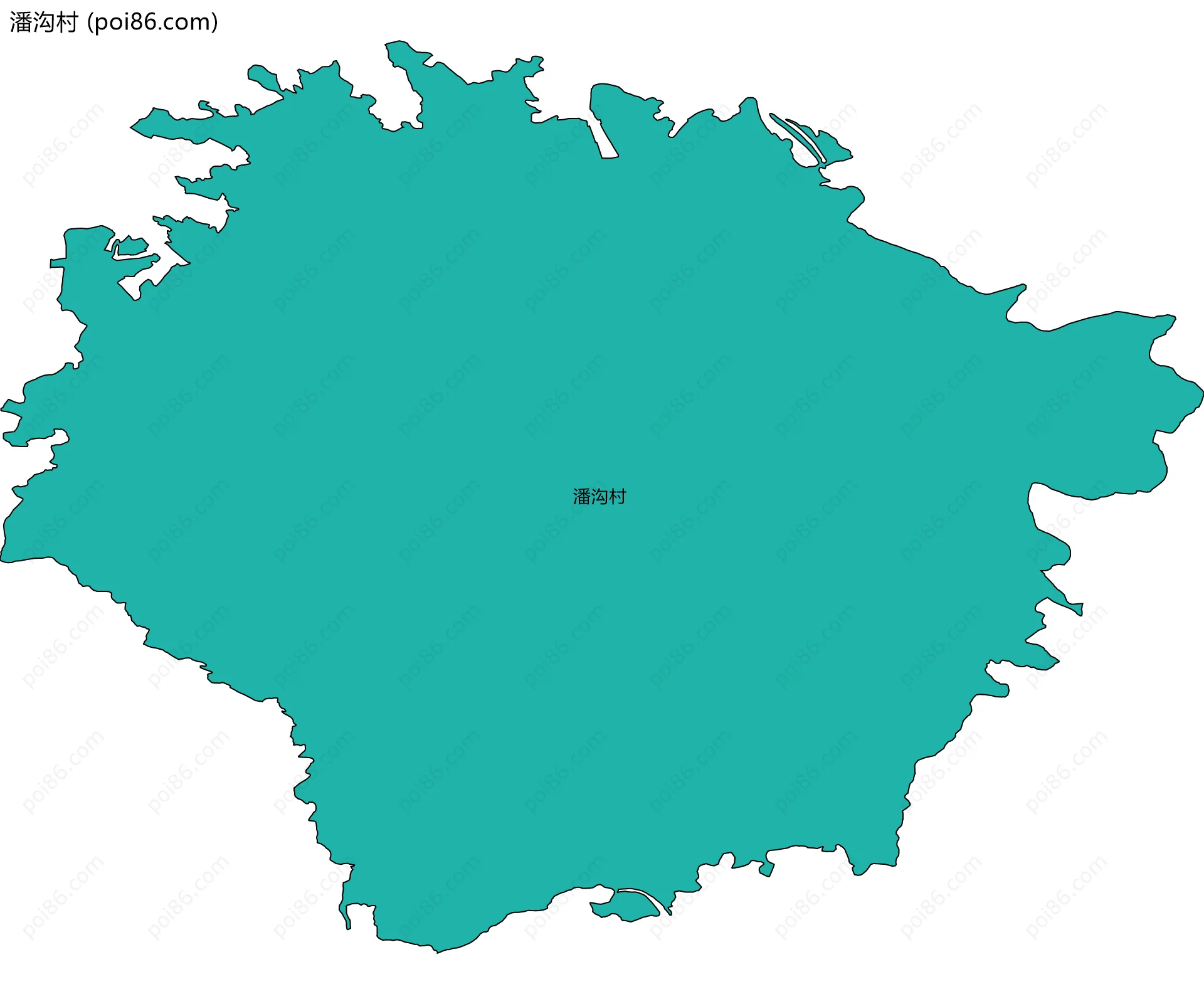 潘沟村边界地图