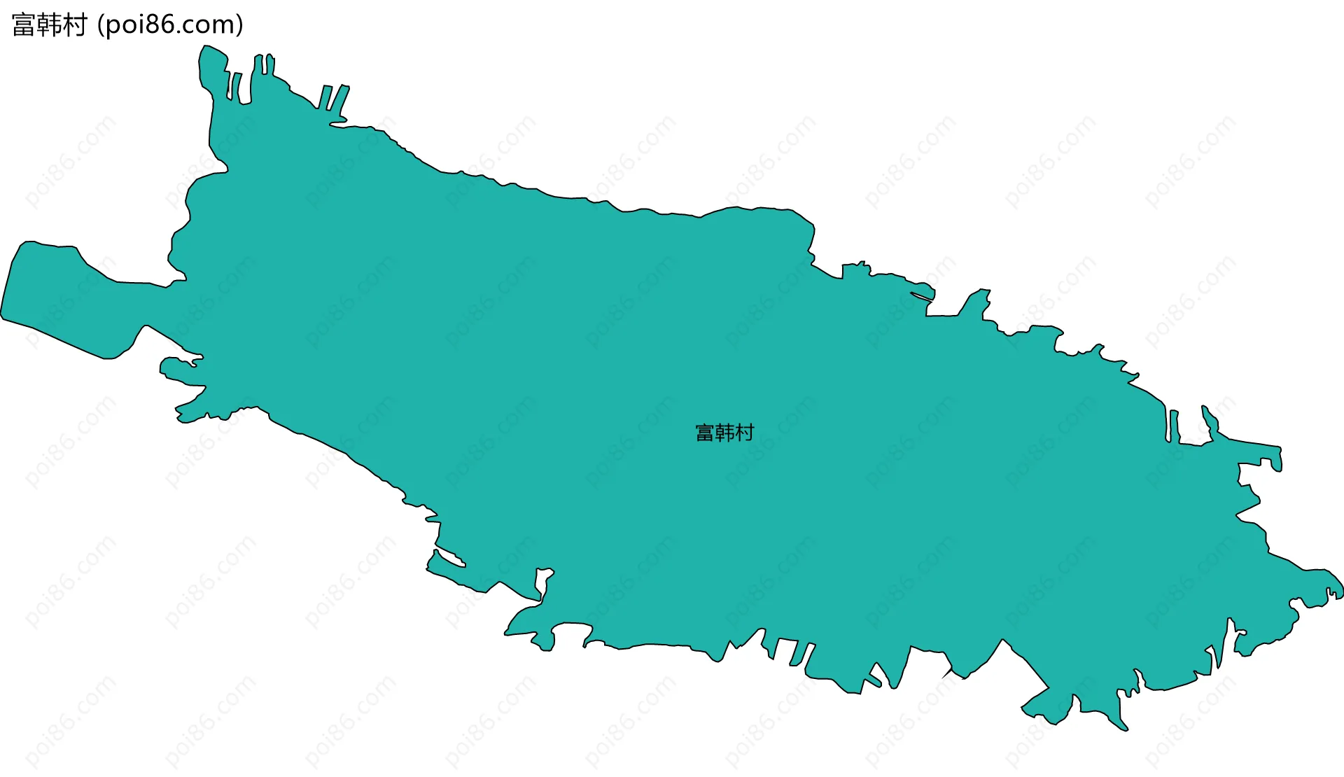 富韩村边界地图