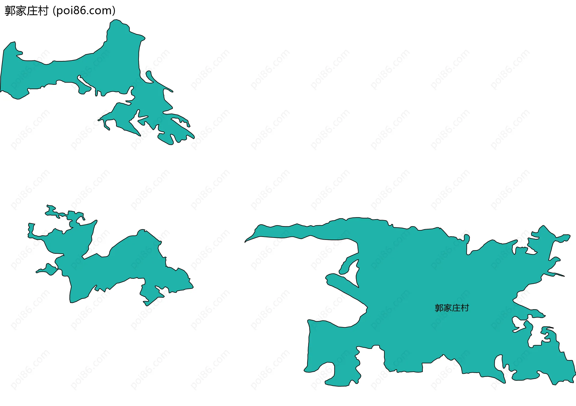 郭家庄村边界地图