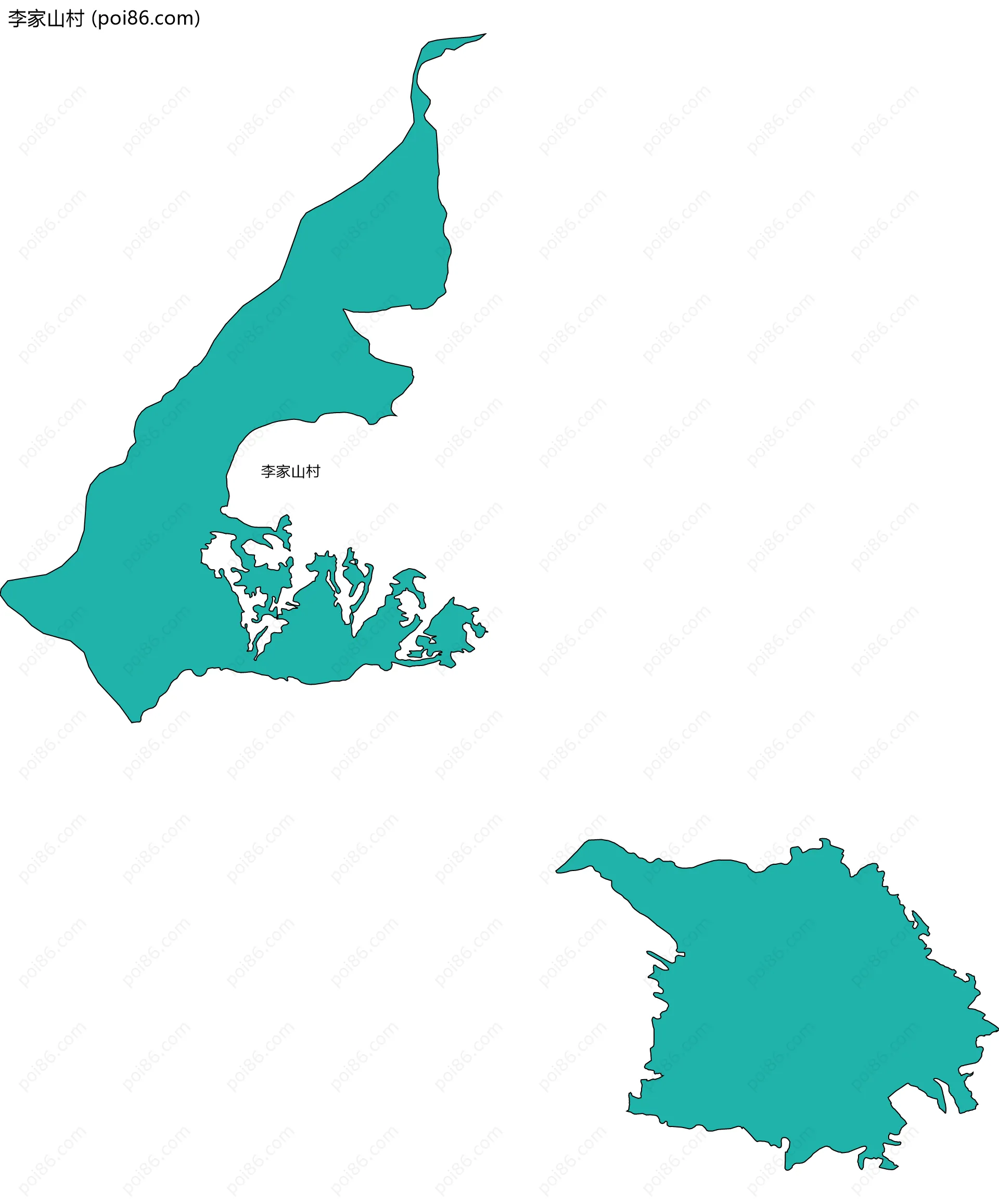 李家山村边界地图