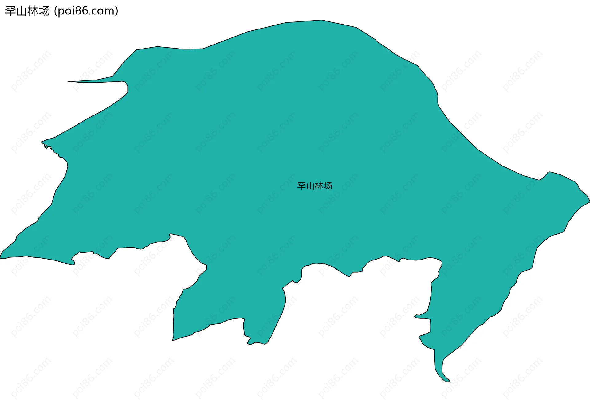 罕山林场边界地图