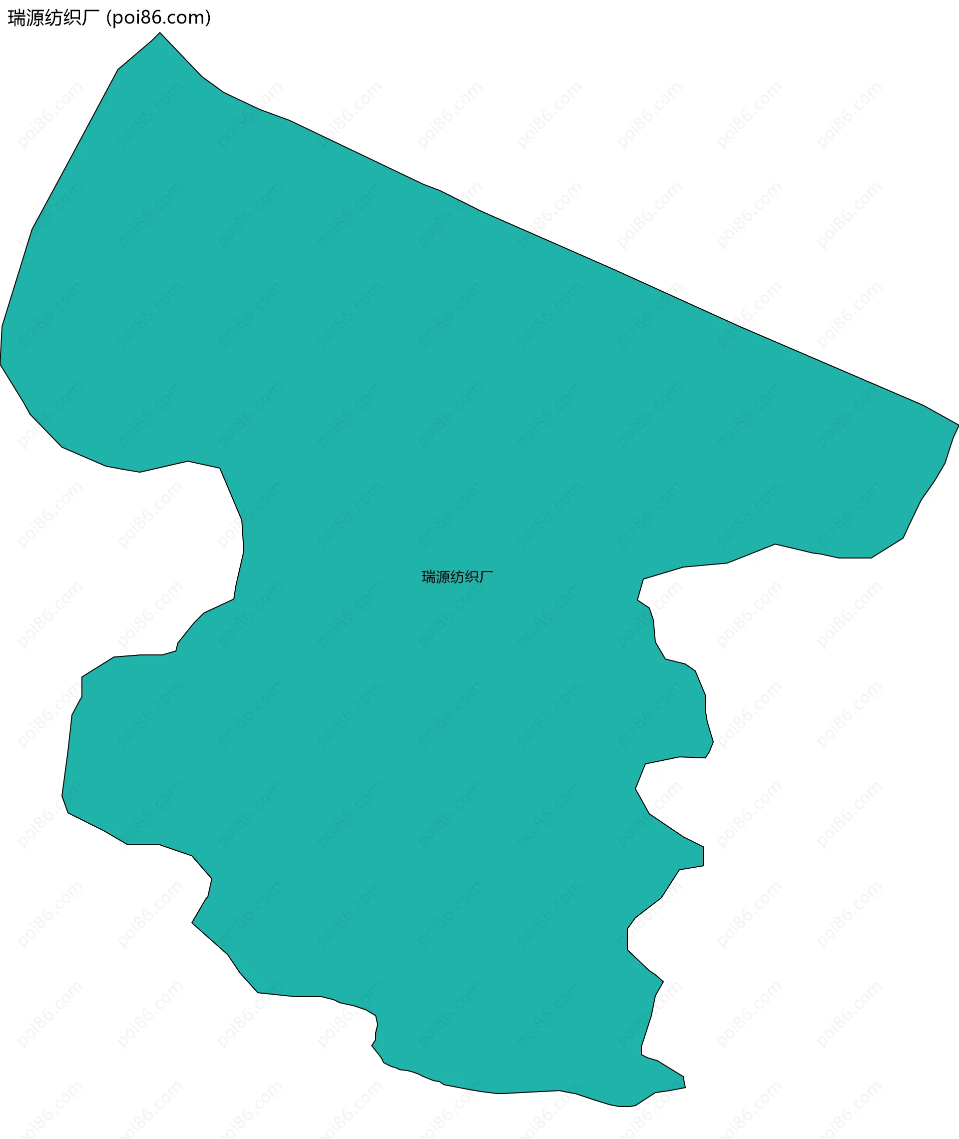 瑞源纺织厂边界地图