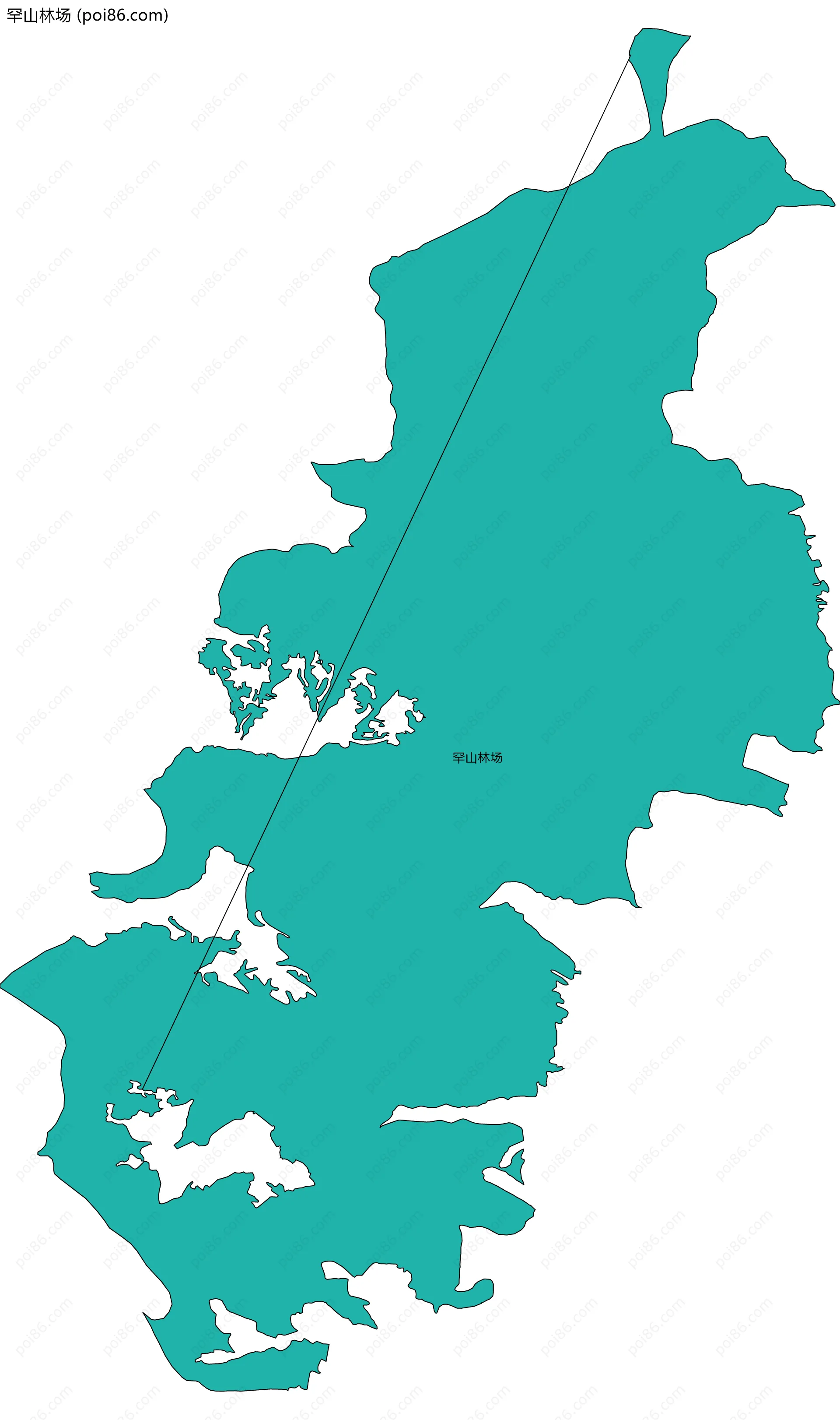 罕山林场边界地图