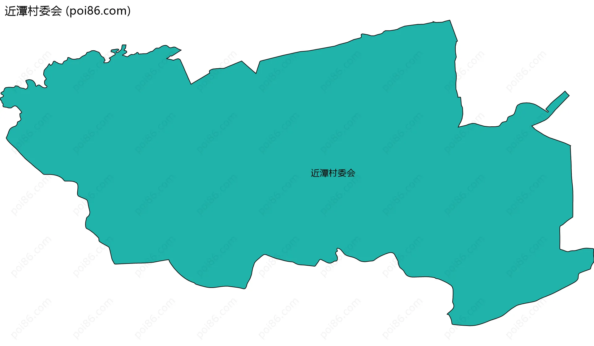 近潭村委会边界地图