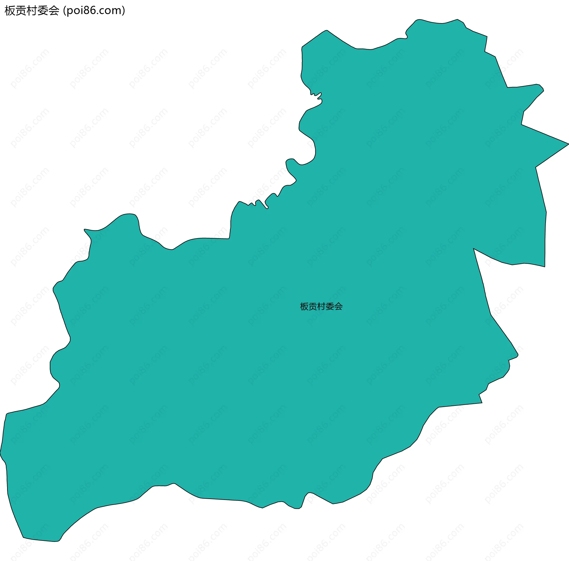板贡村委会边界地图