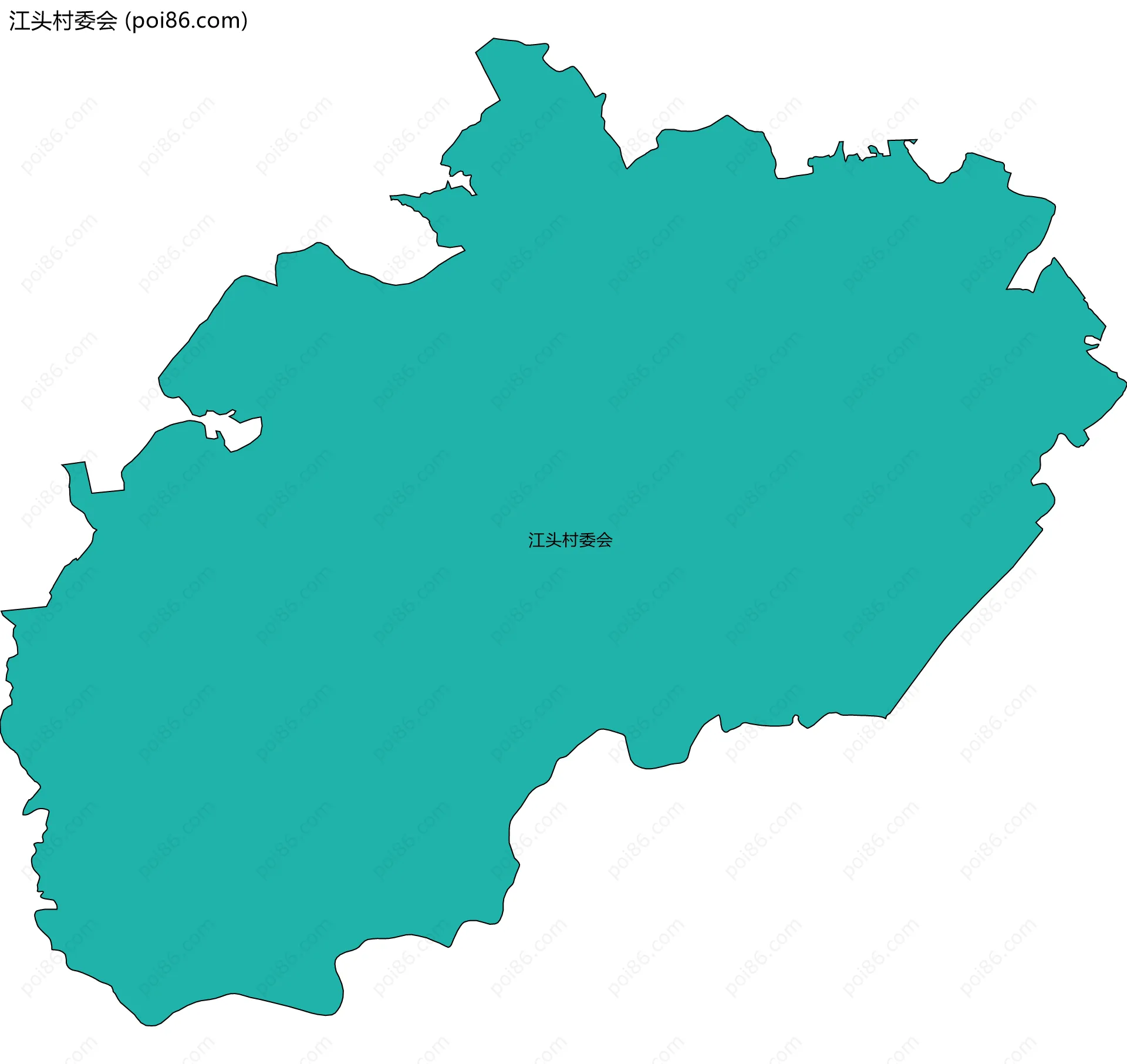 江头村委会边界地图
