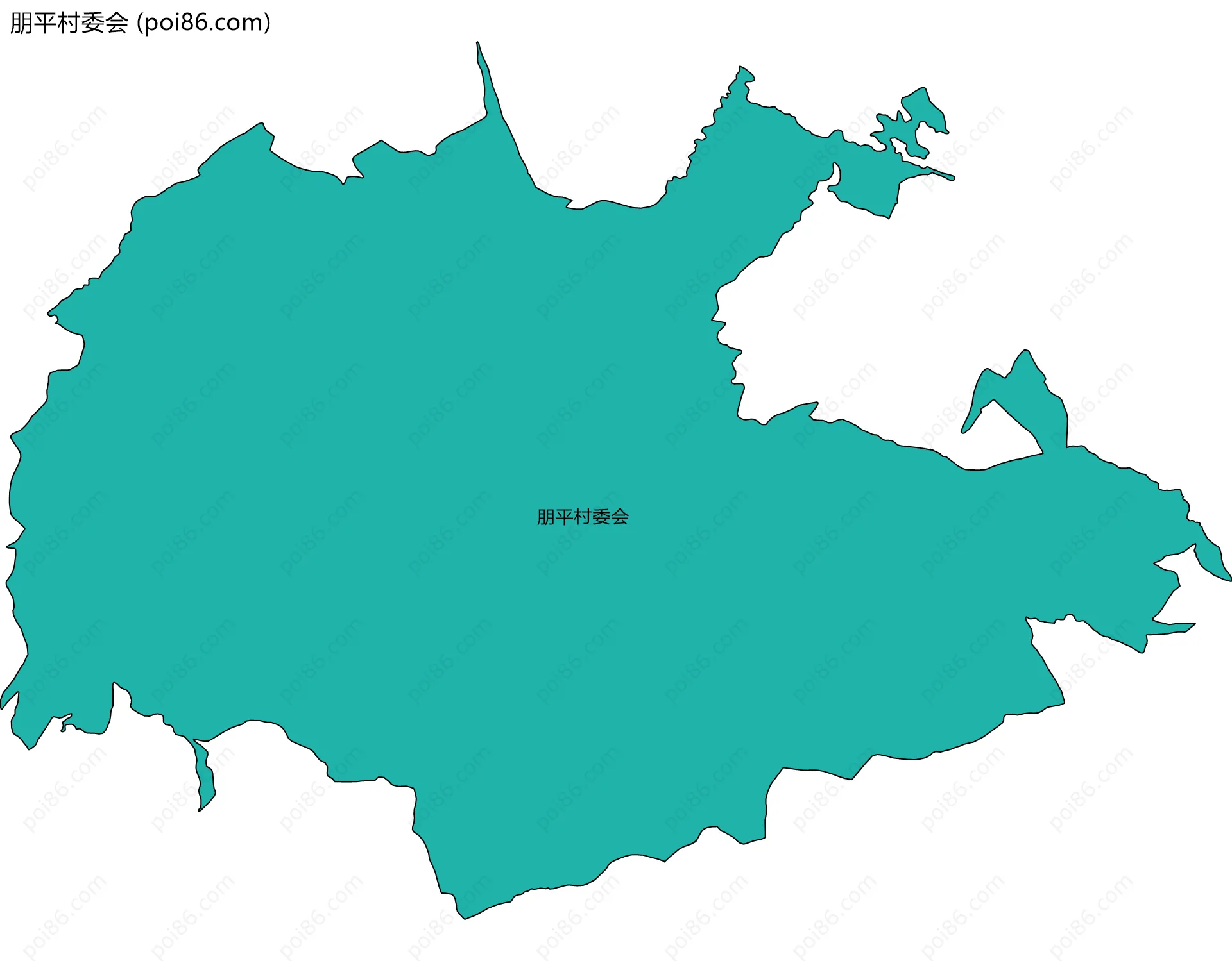 朋平村委会边界地图