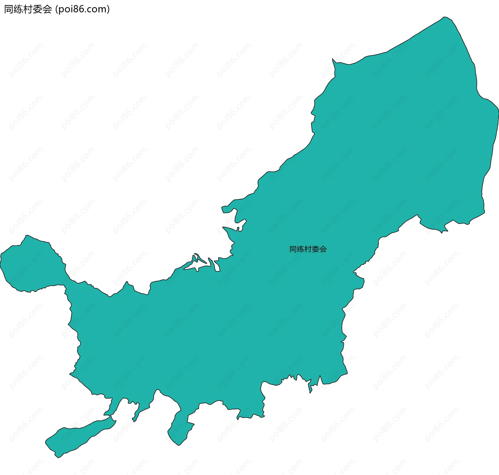 同练村委会边界地图