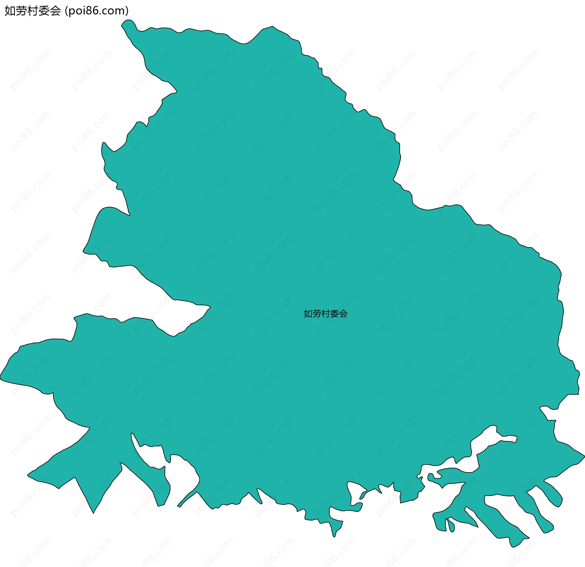 如劳村委会边界地图