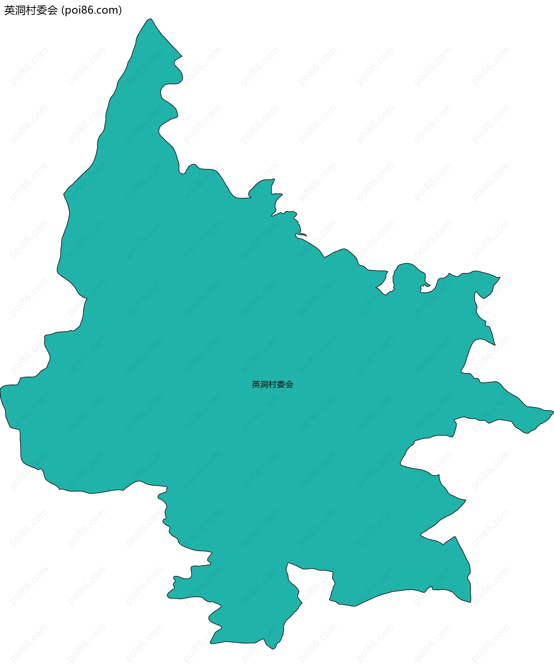 英洞村委会边界地图