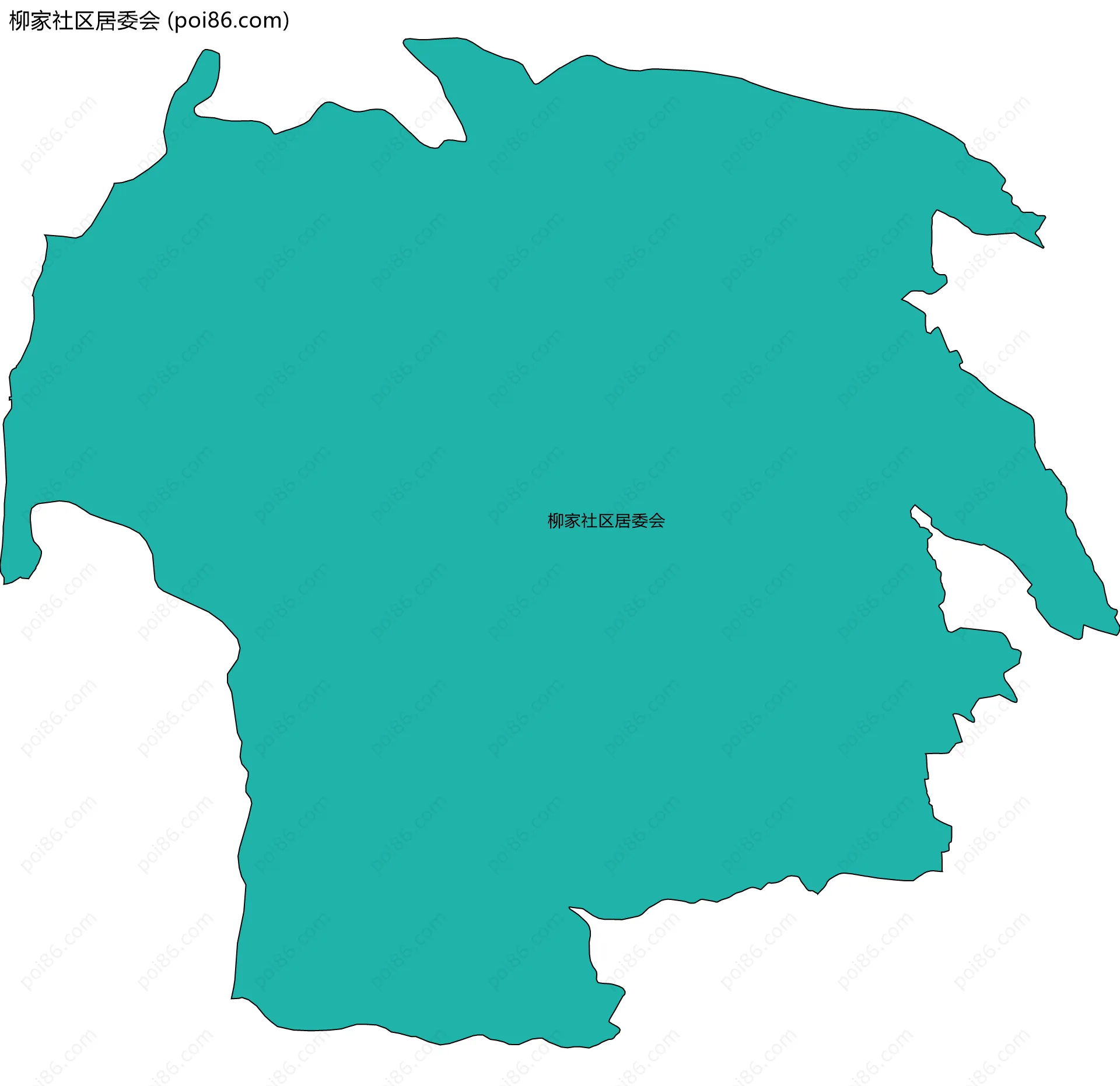 柳家社区居委会边界地图