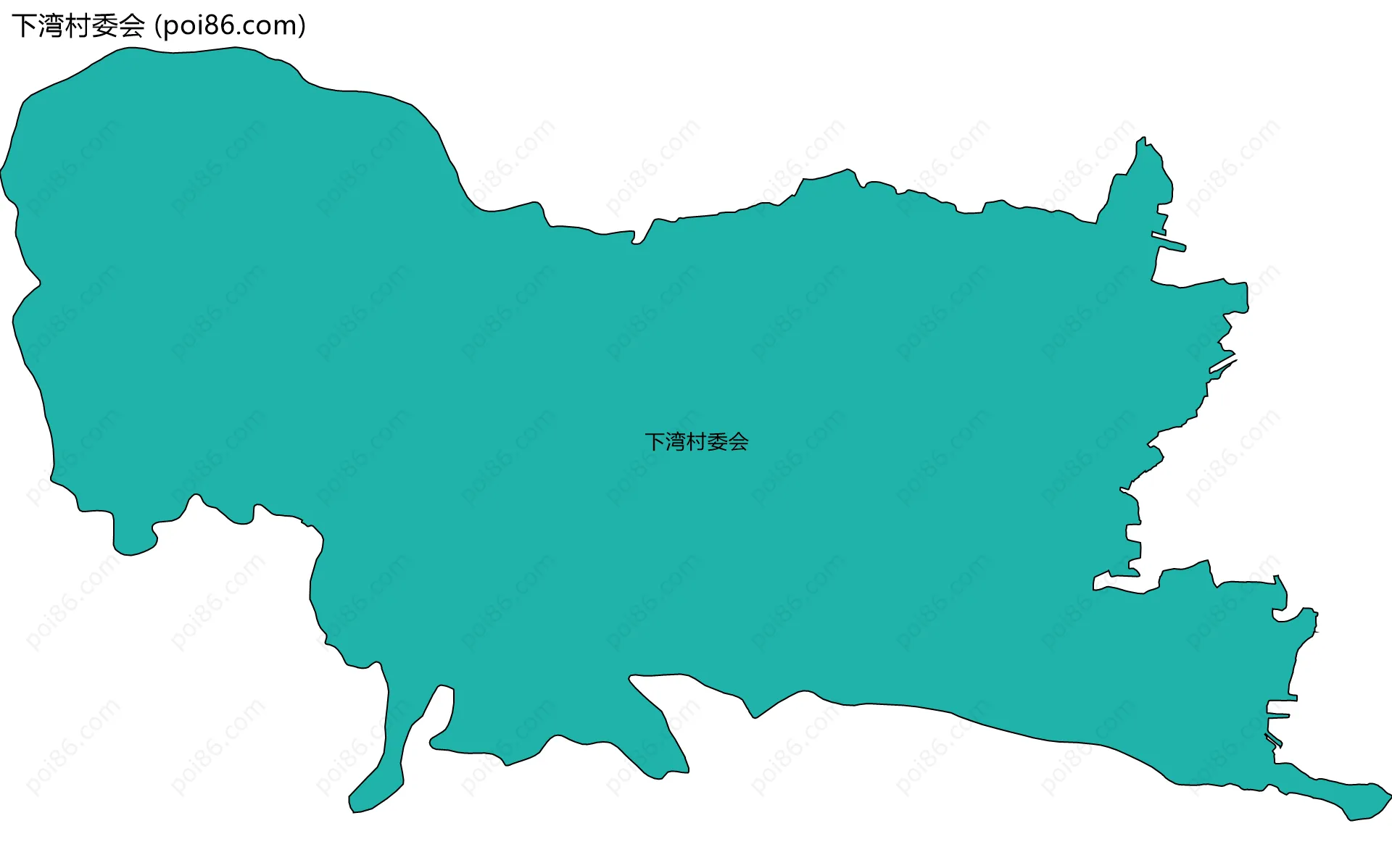下湾村委会边界地图