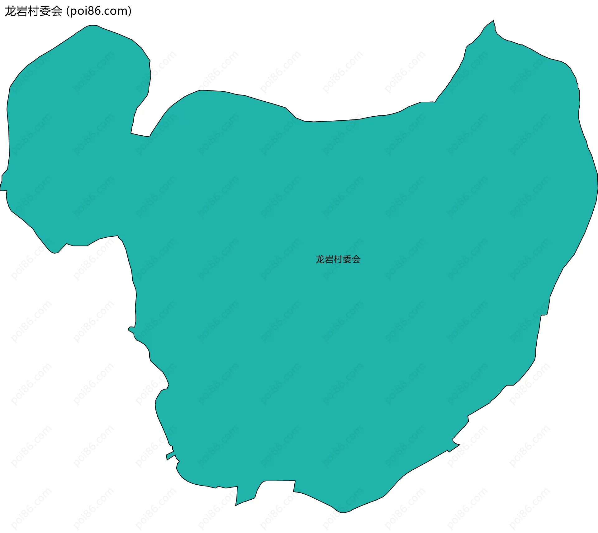 龙岩村委会边界地图