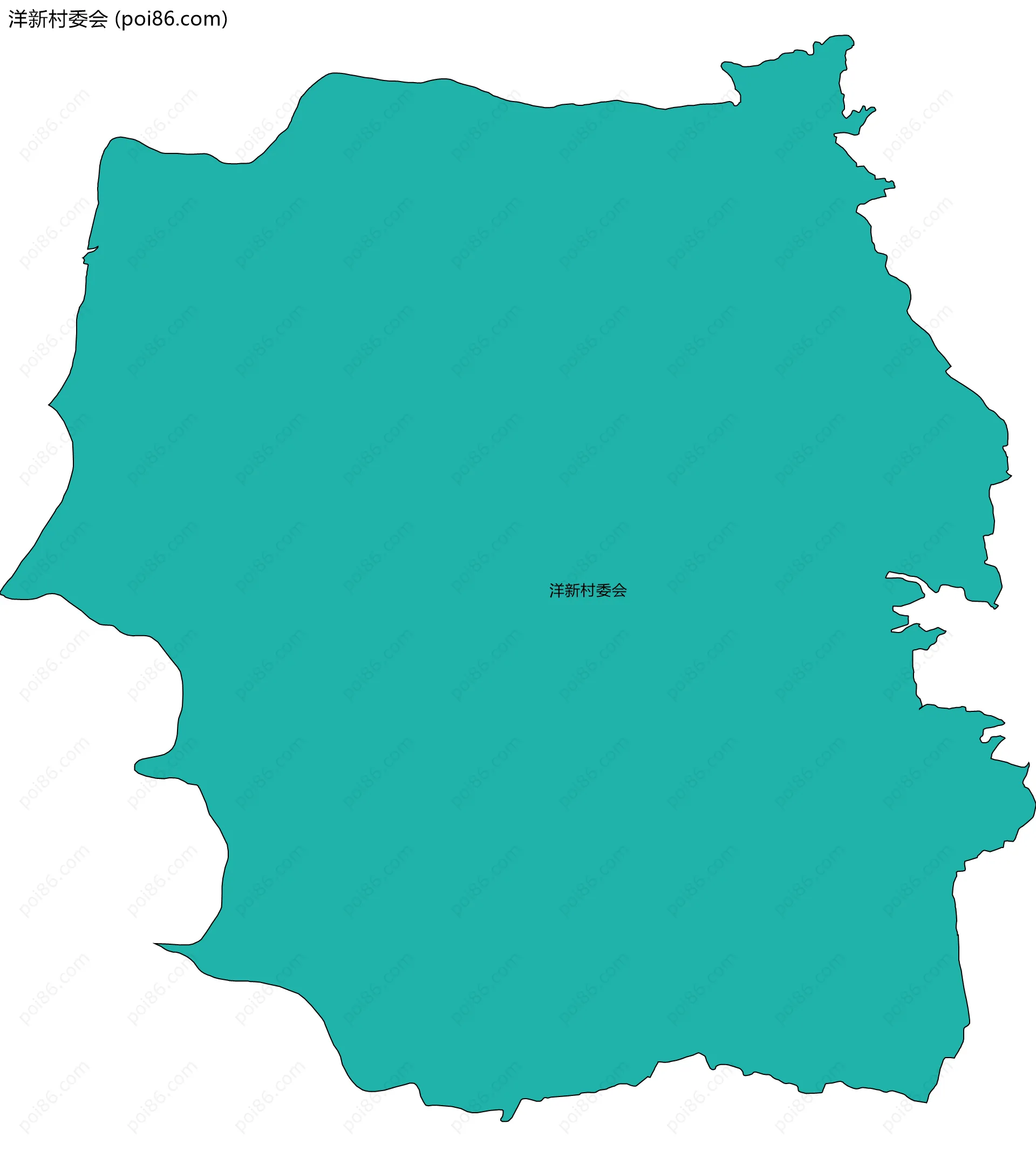洋新村委会边界地图