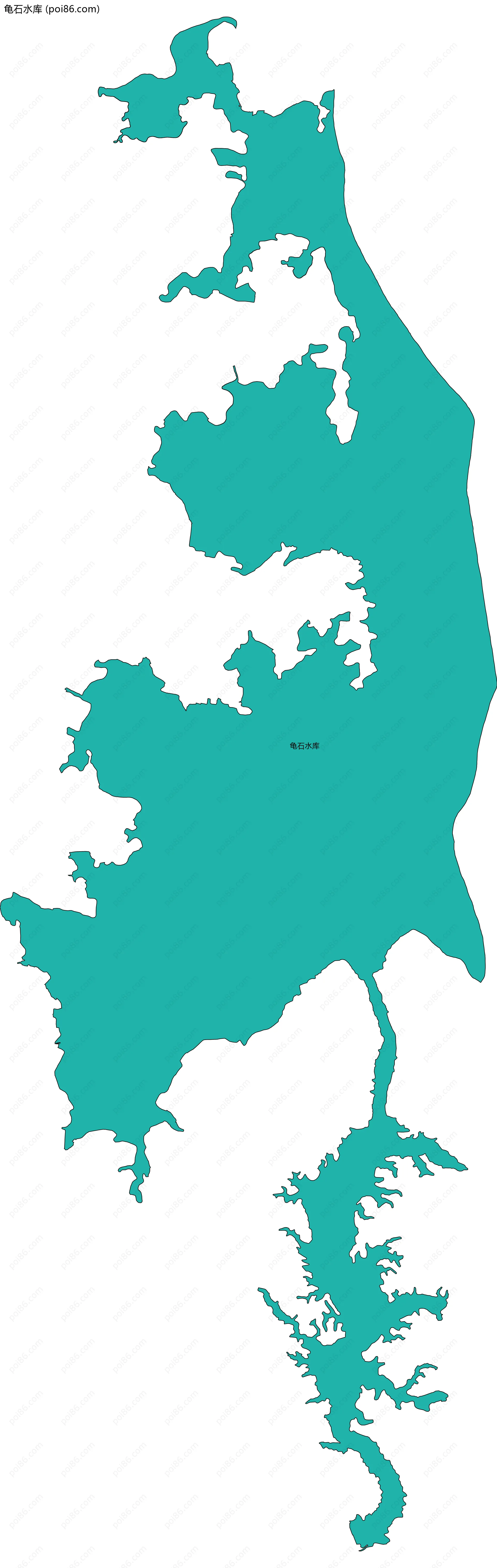 龟石水库边界地图