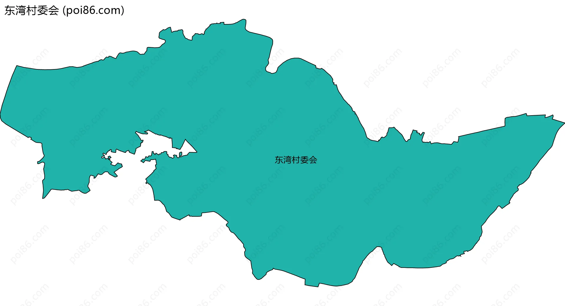 东湾村委会边界地图