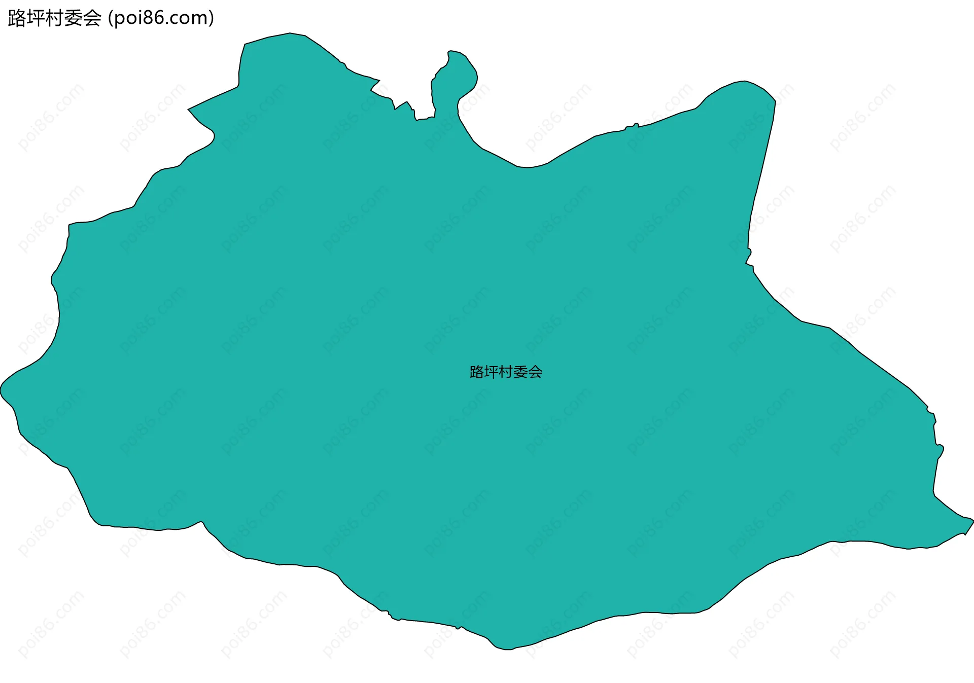 路坪村委会边界地图