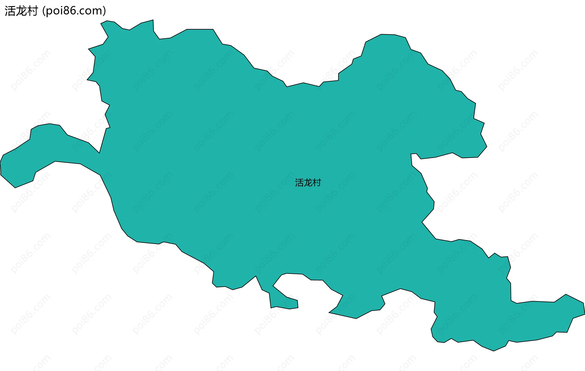 活龙村边界地图