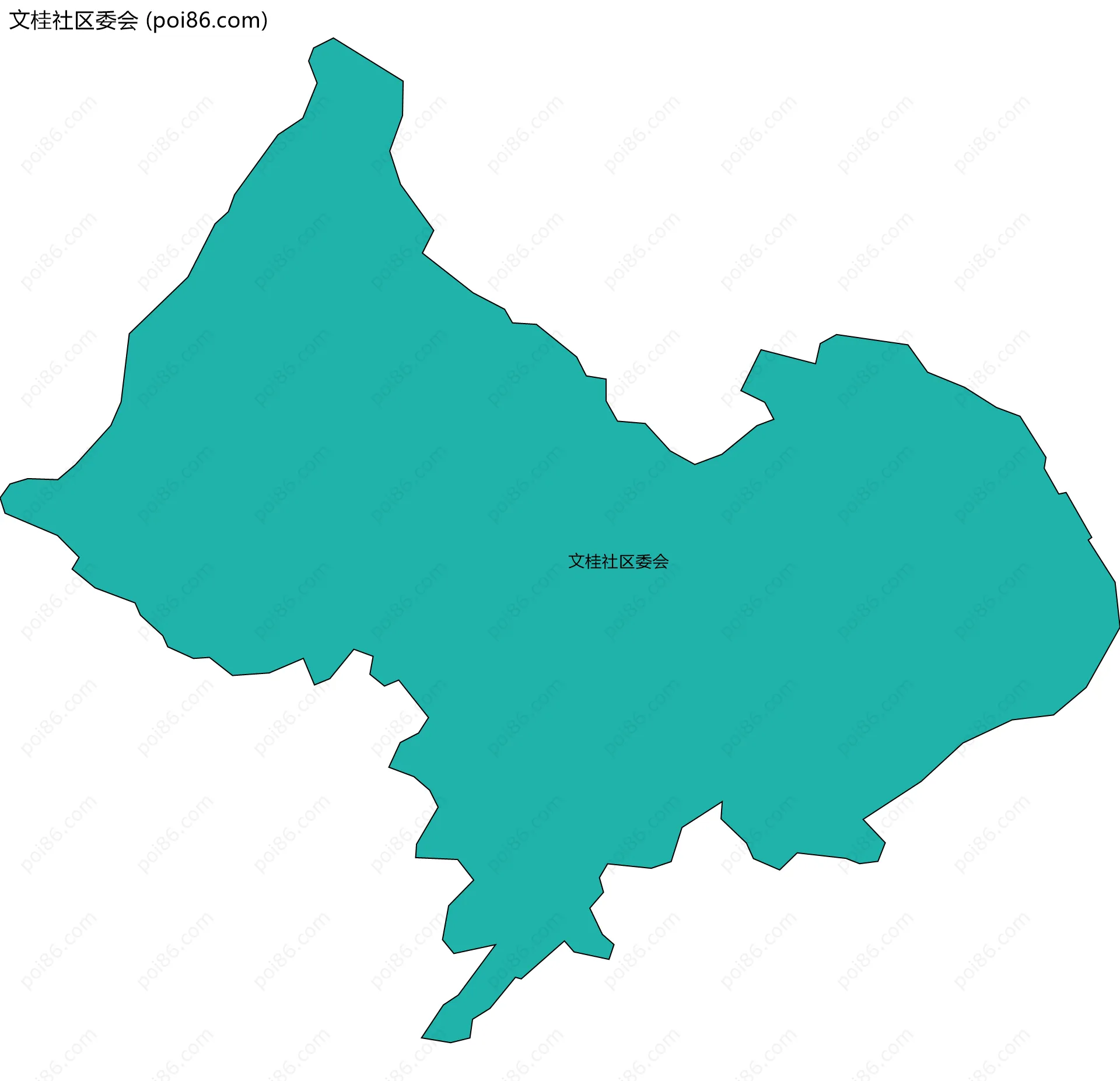 文桂社区委会边界地图