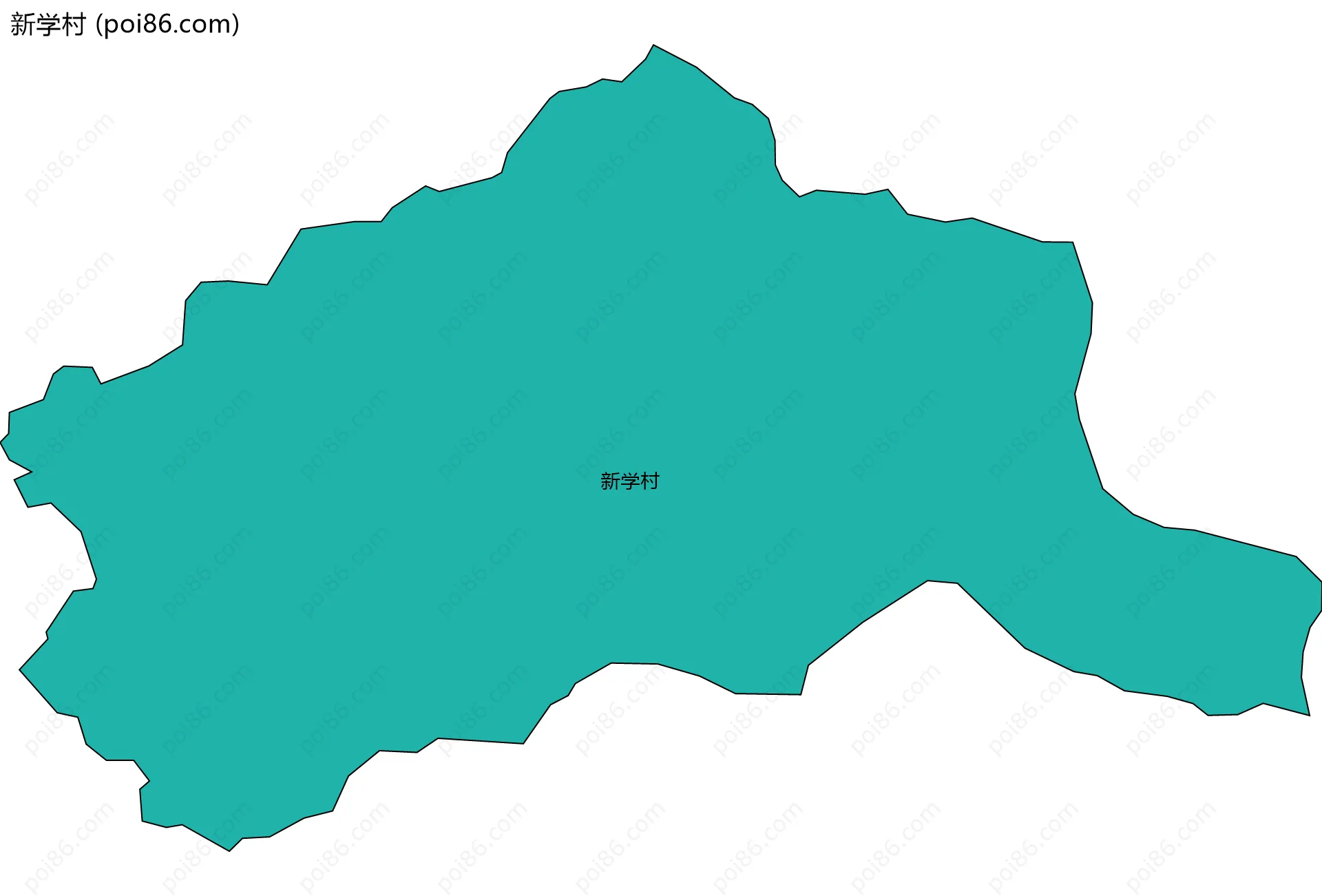 新学村边界地图