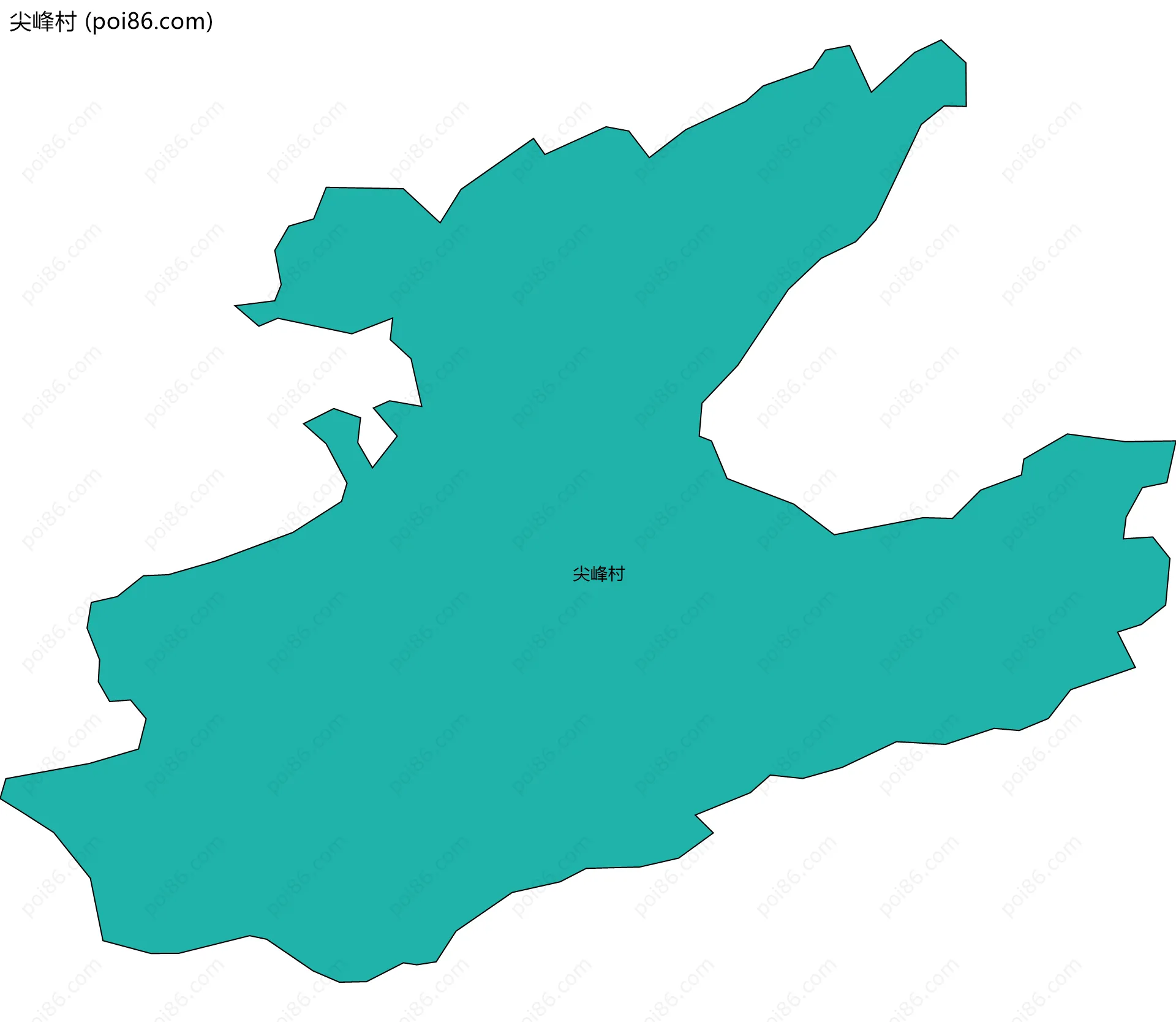 尖峰村边界地图