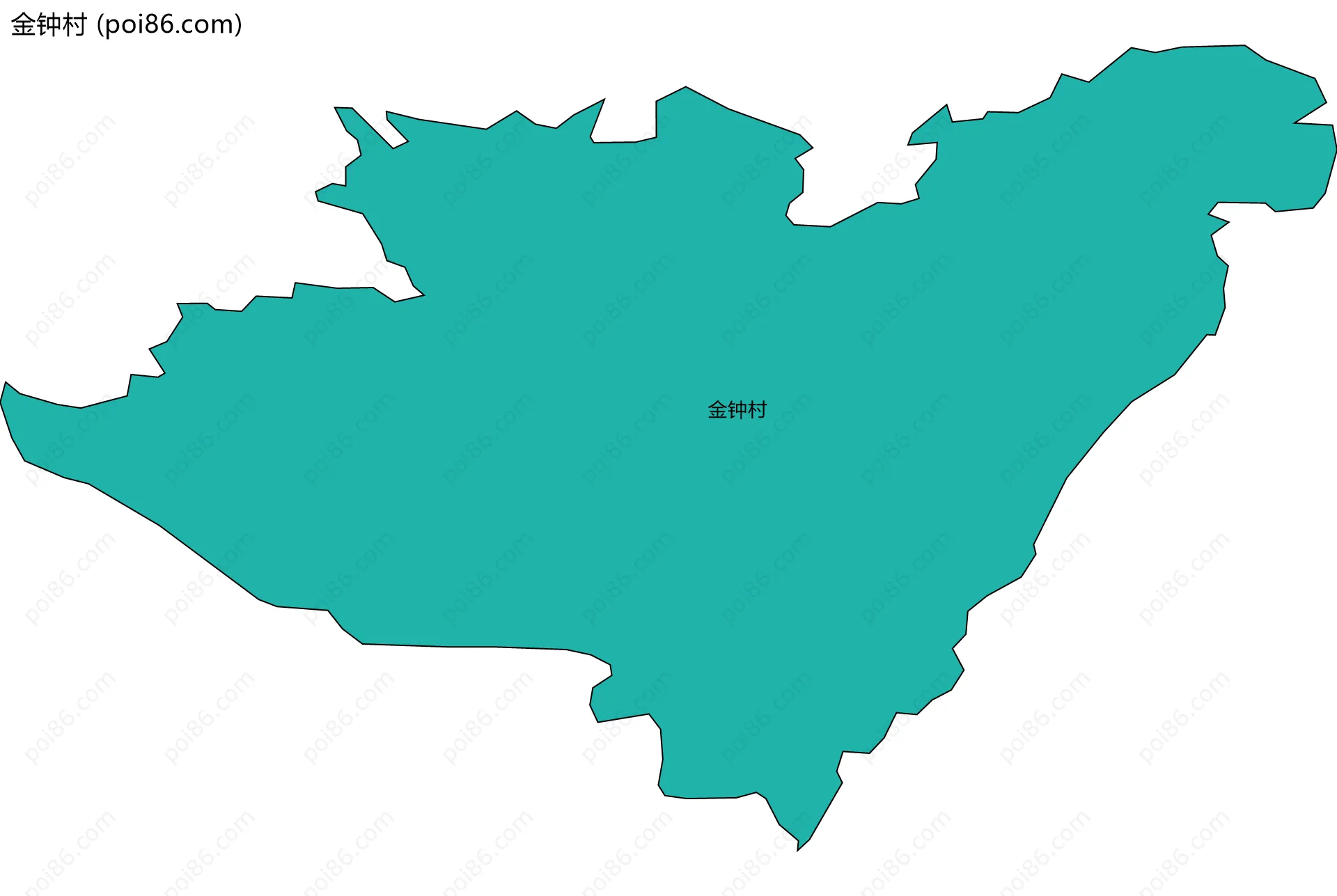金钟村边界地图