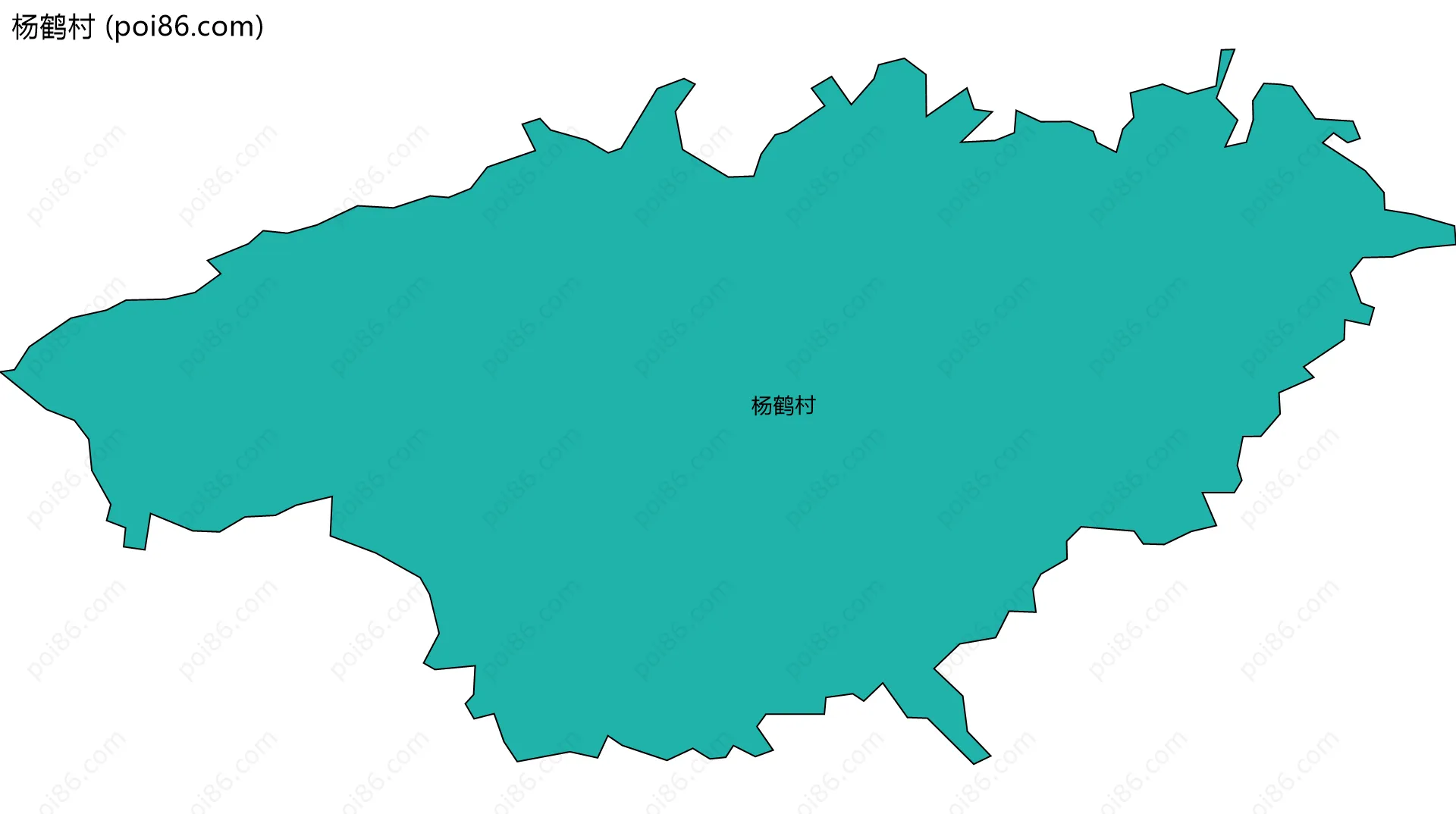 杨鹤村边界地图