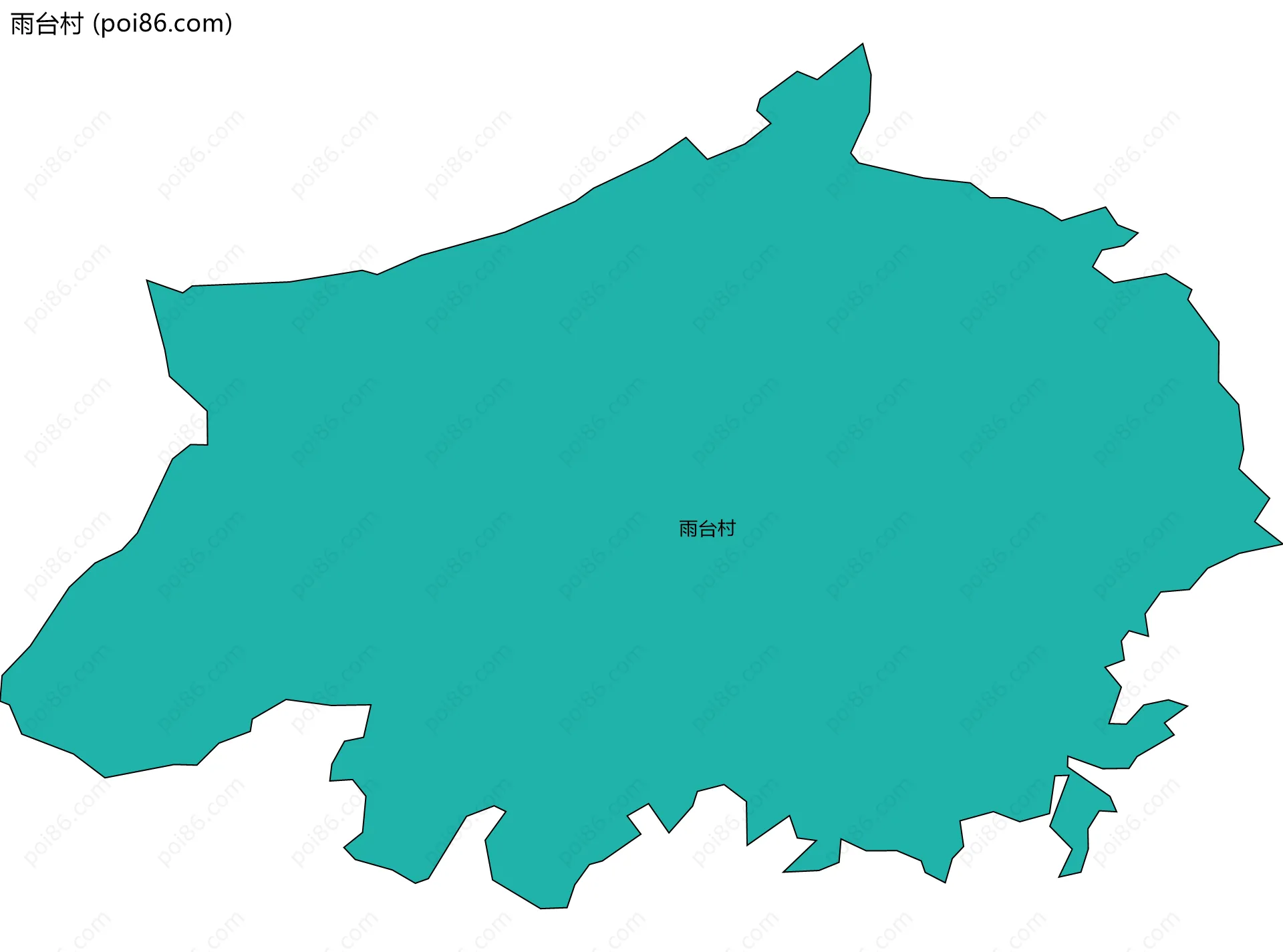 雨台村边界地图