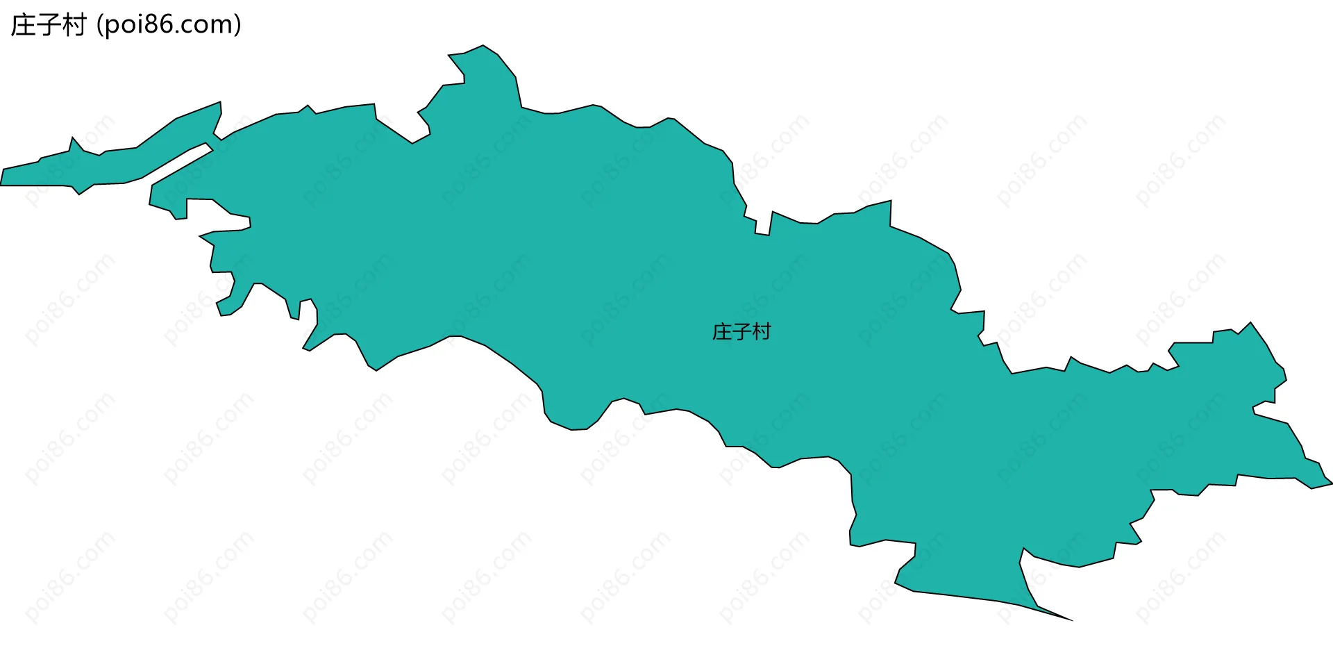 庄子村边界地图