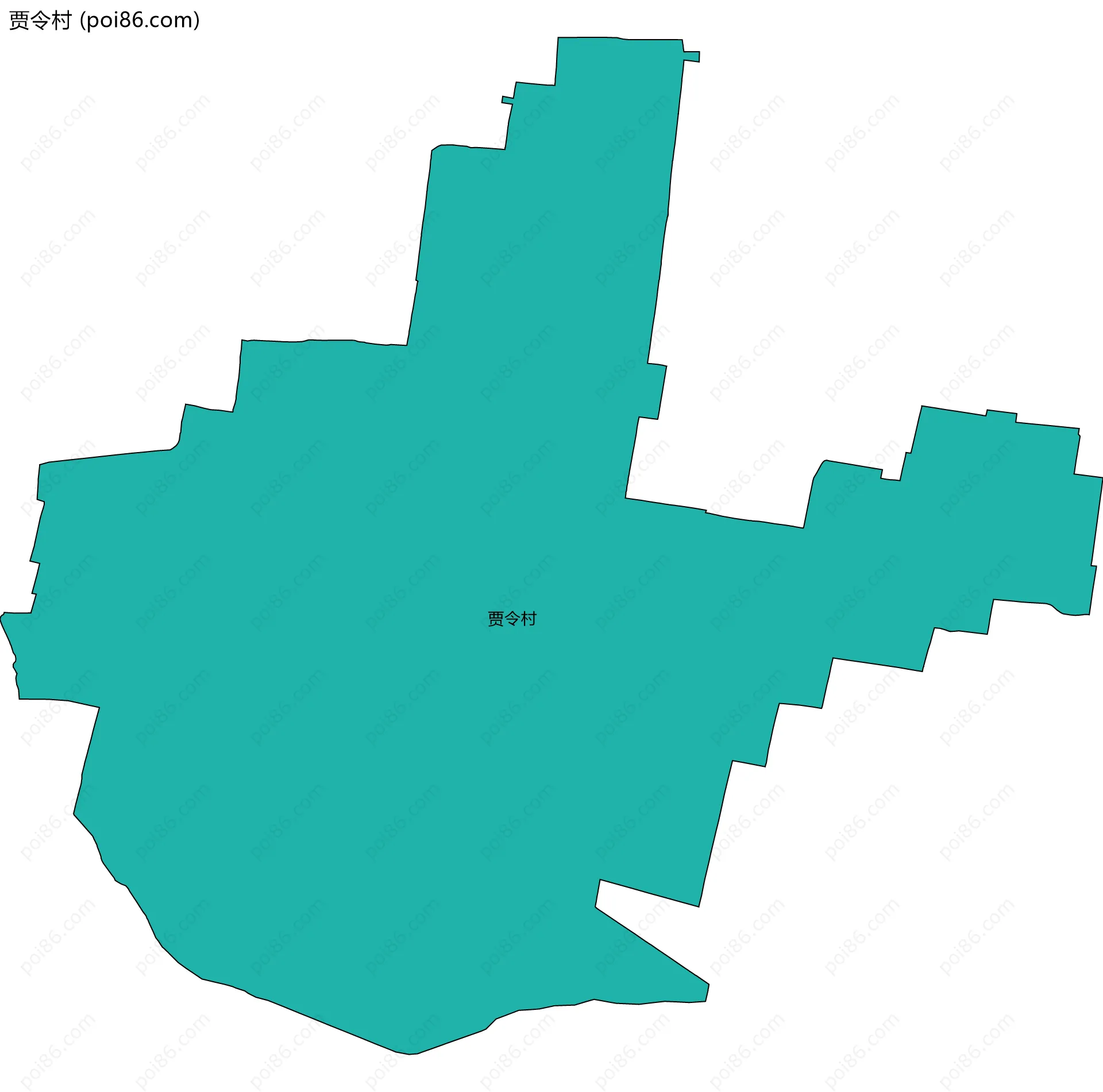 贾令村边界地图