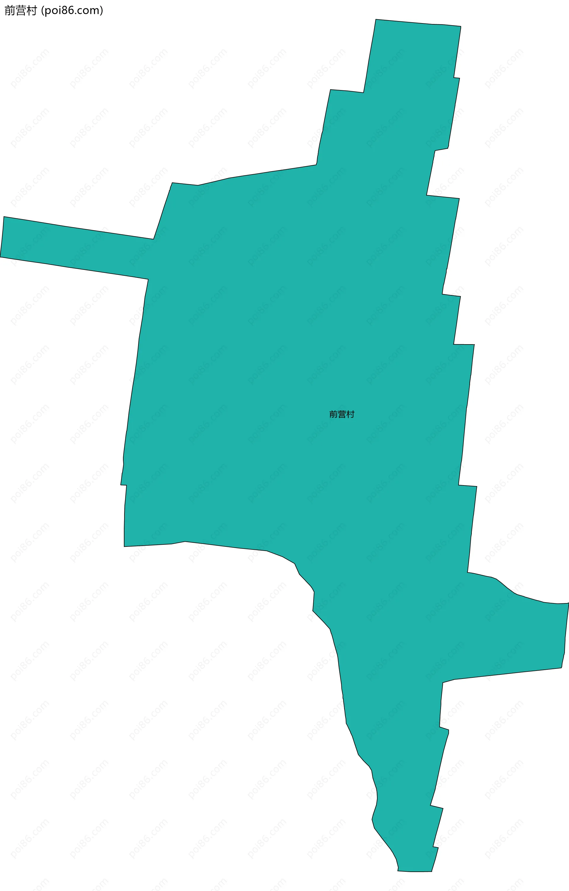 前营村边界地图