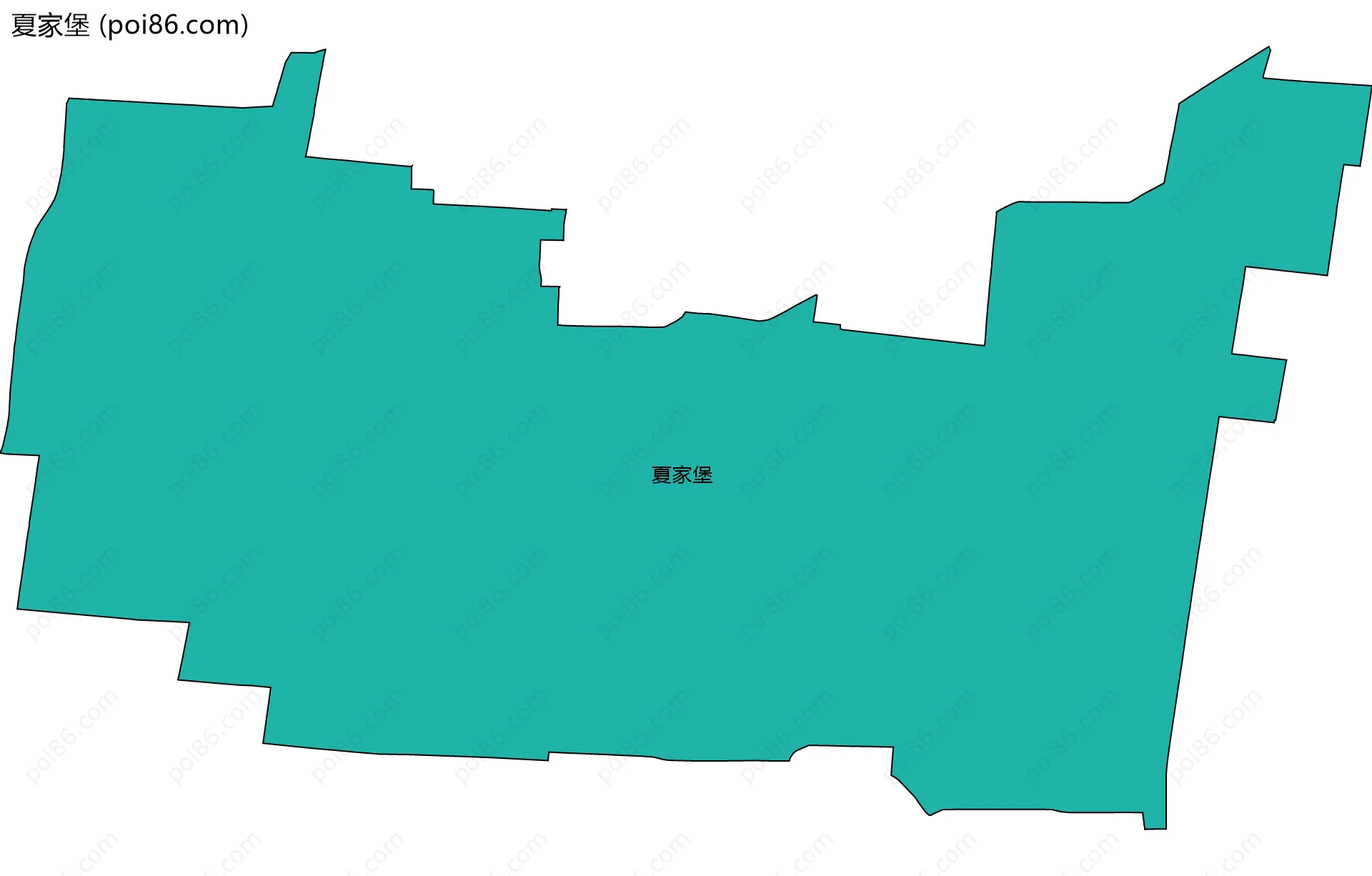 夏家堡边界地图