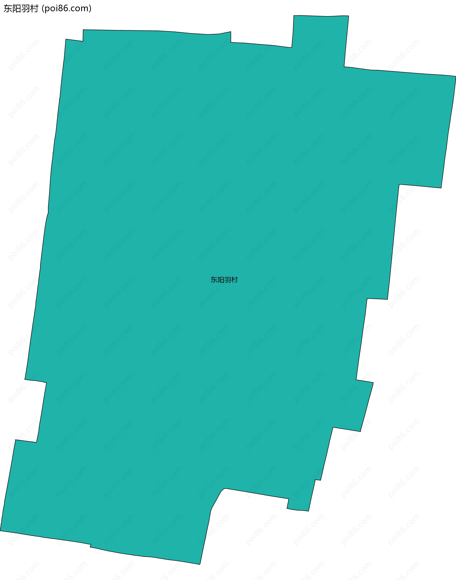 东阳羽村边界地图