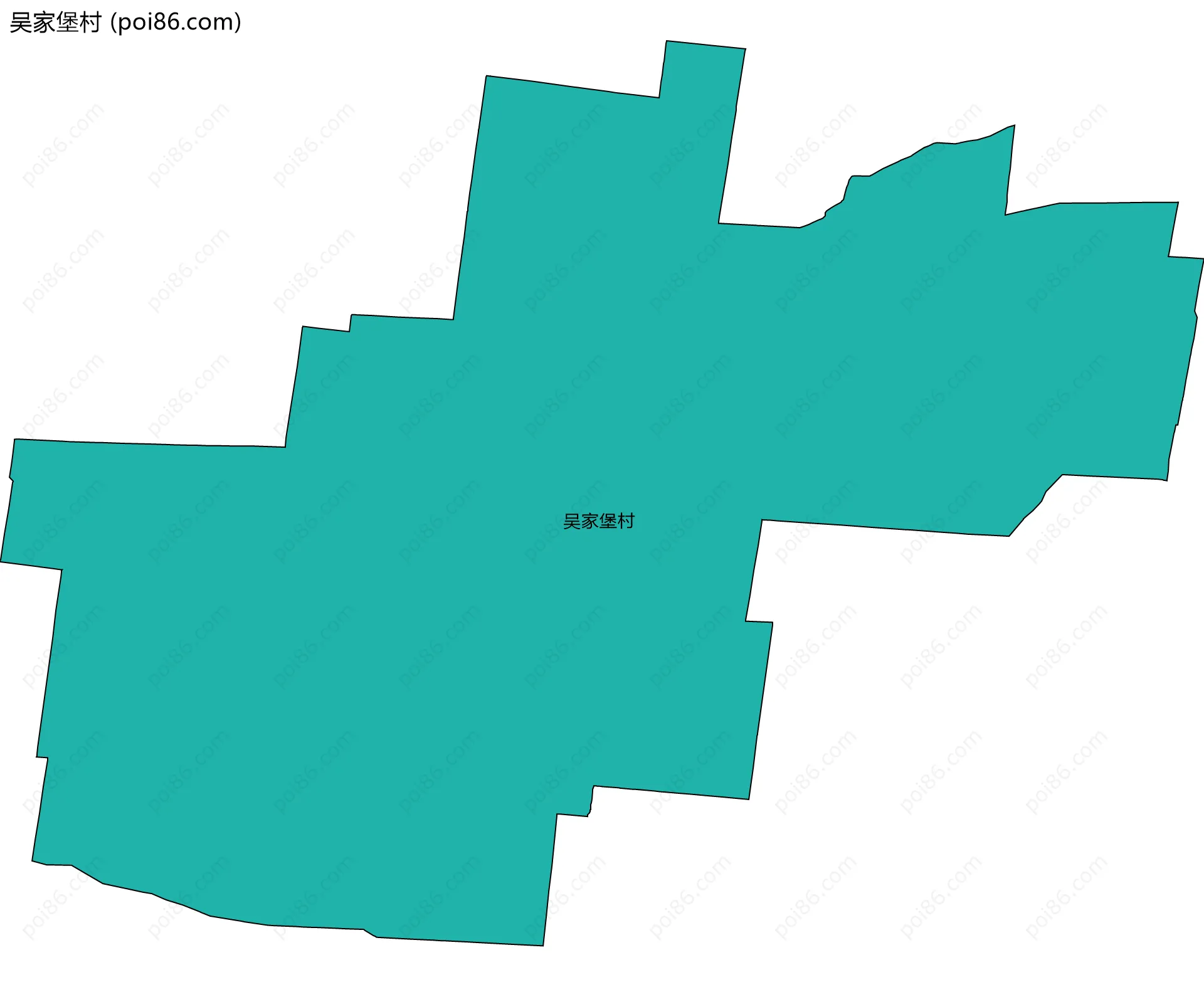 吴家堡村边界地图