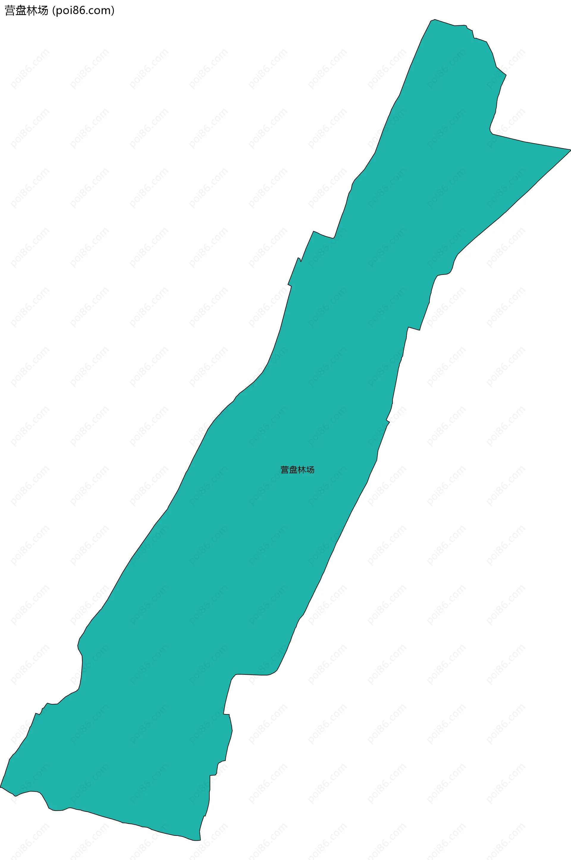 营盘林场边界地图