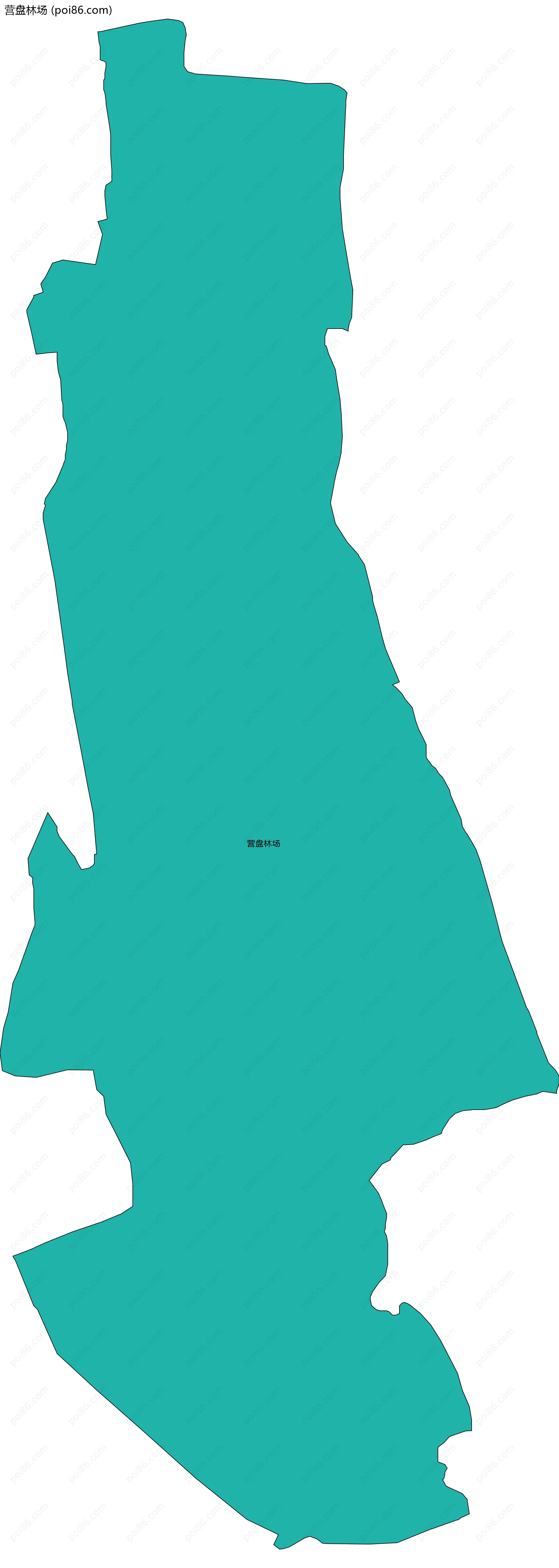 营盘林场边界地图