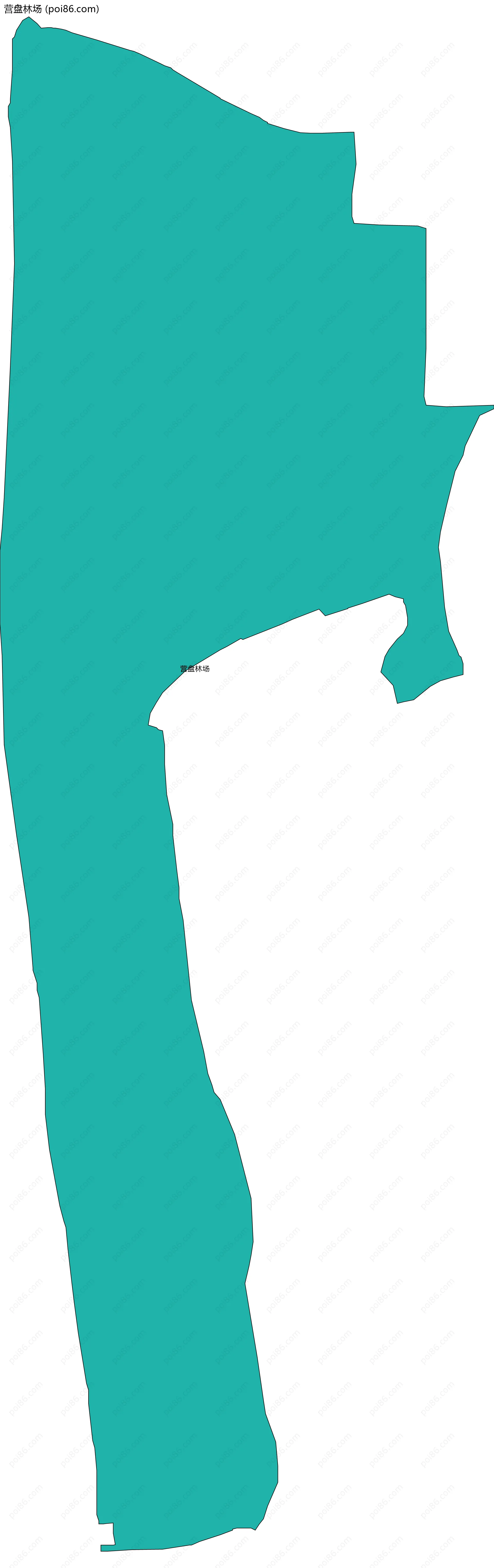 营盘林场边界地图