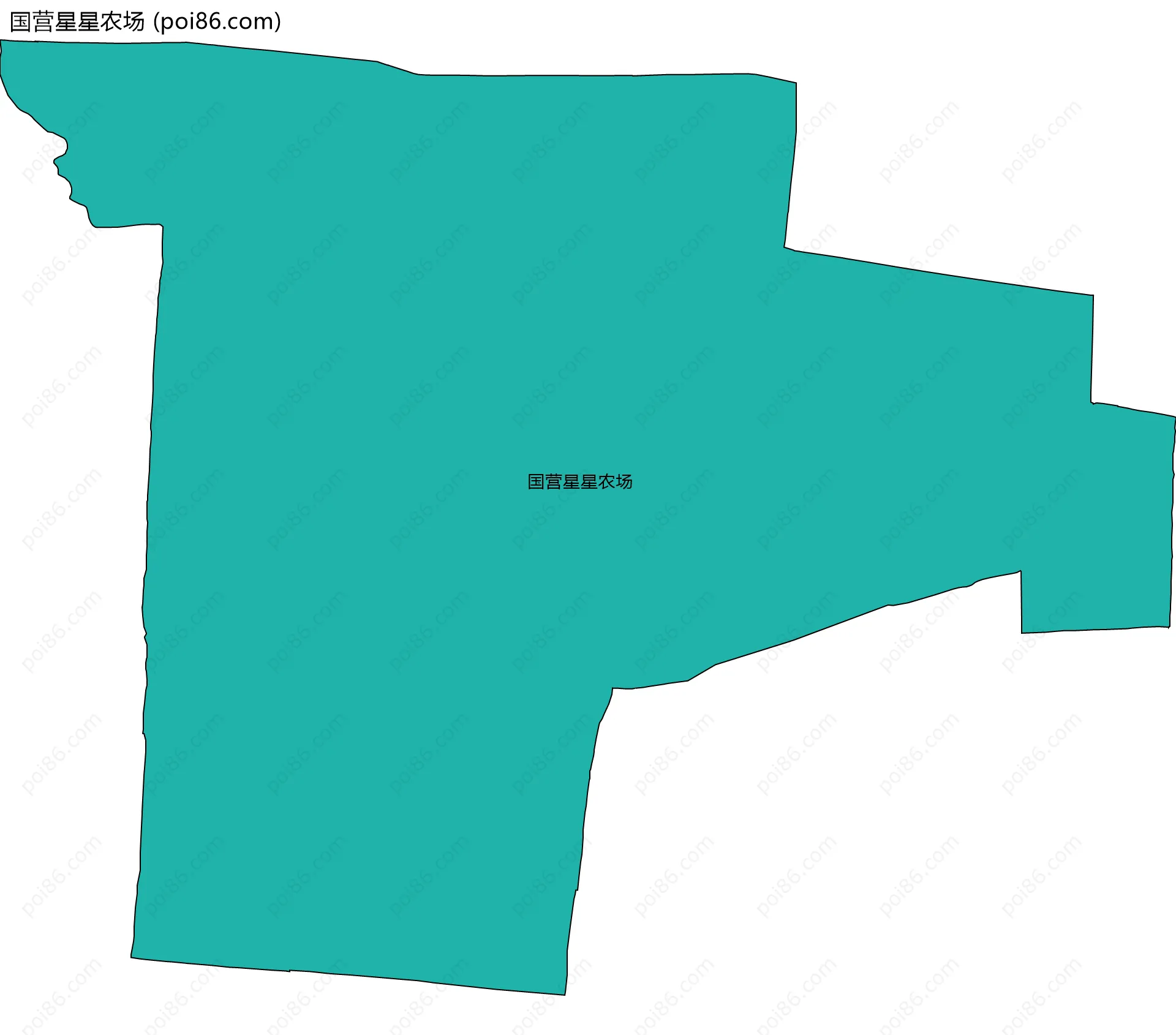 国营星星农场边界地图