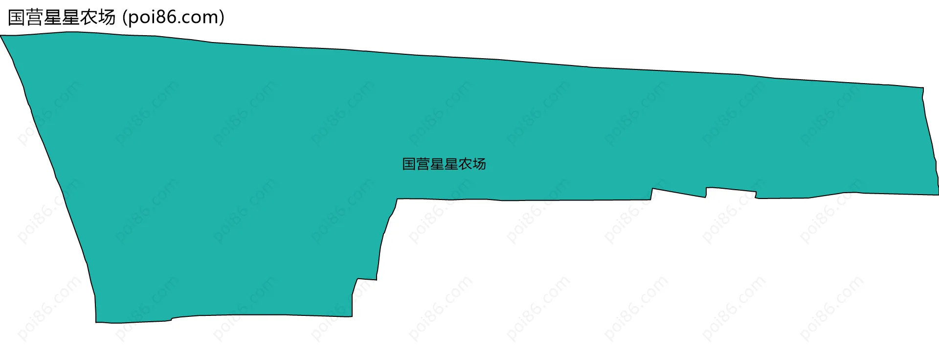 国营星星农场边界地图