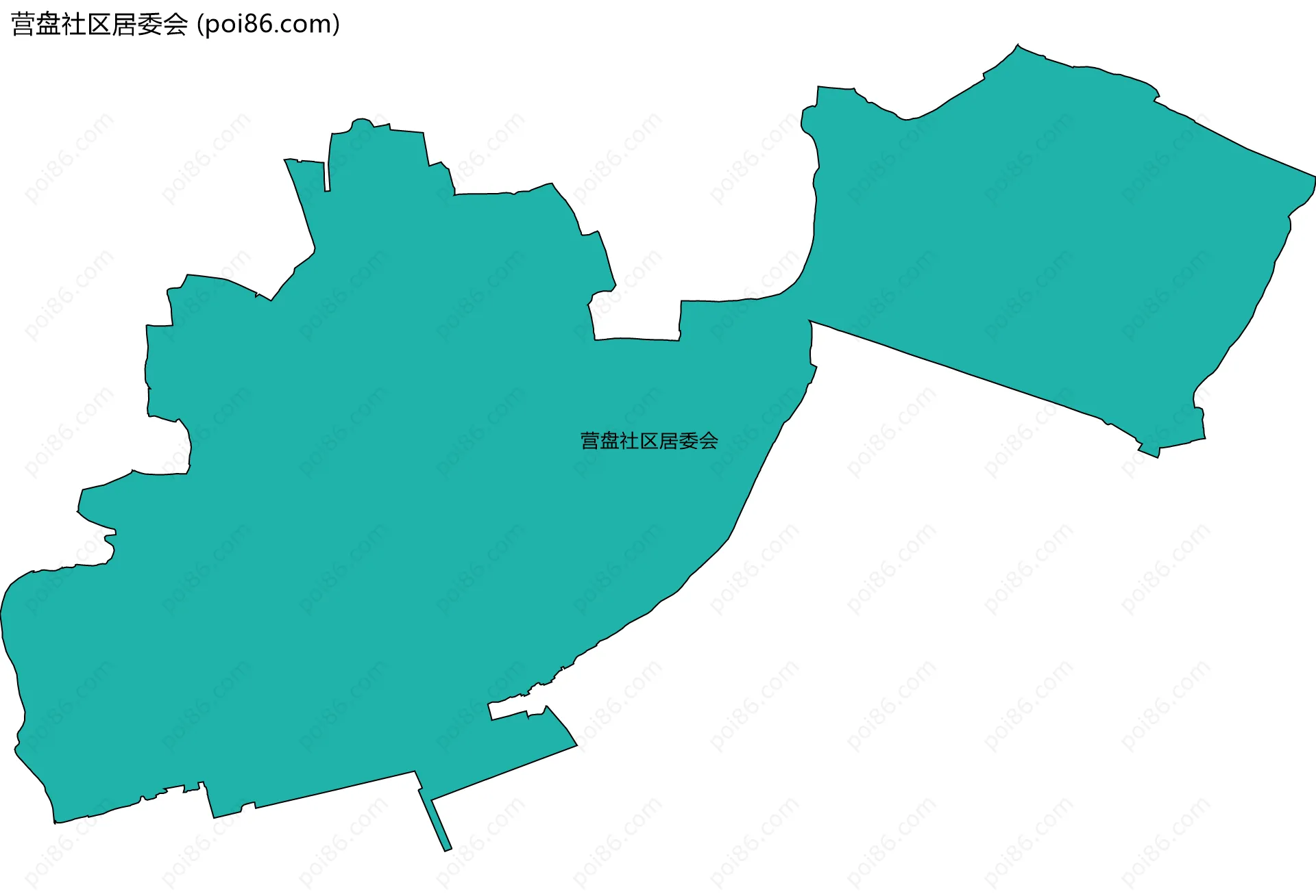 营盘社区居委会边界地图