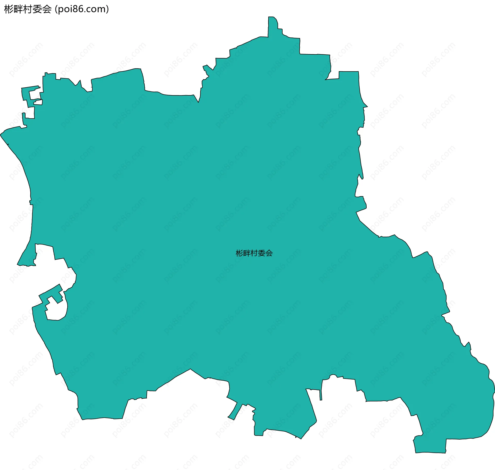 彬畔村委会边界地图