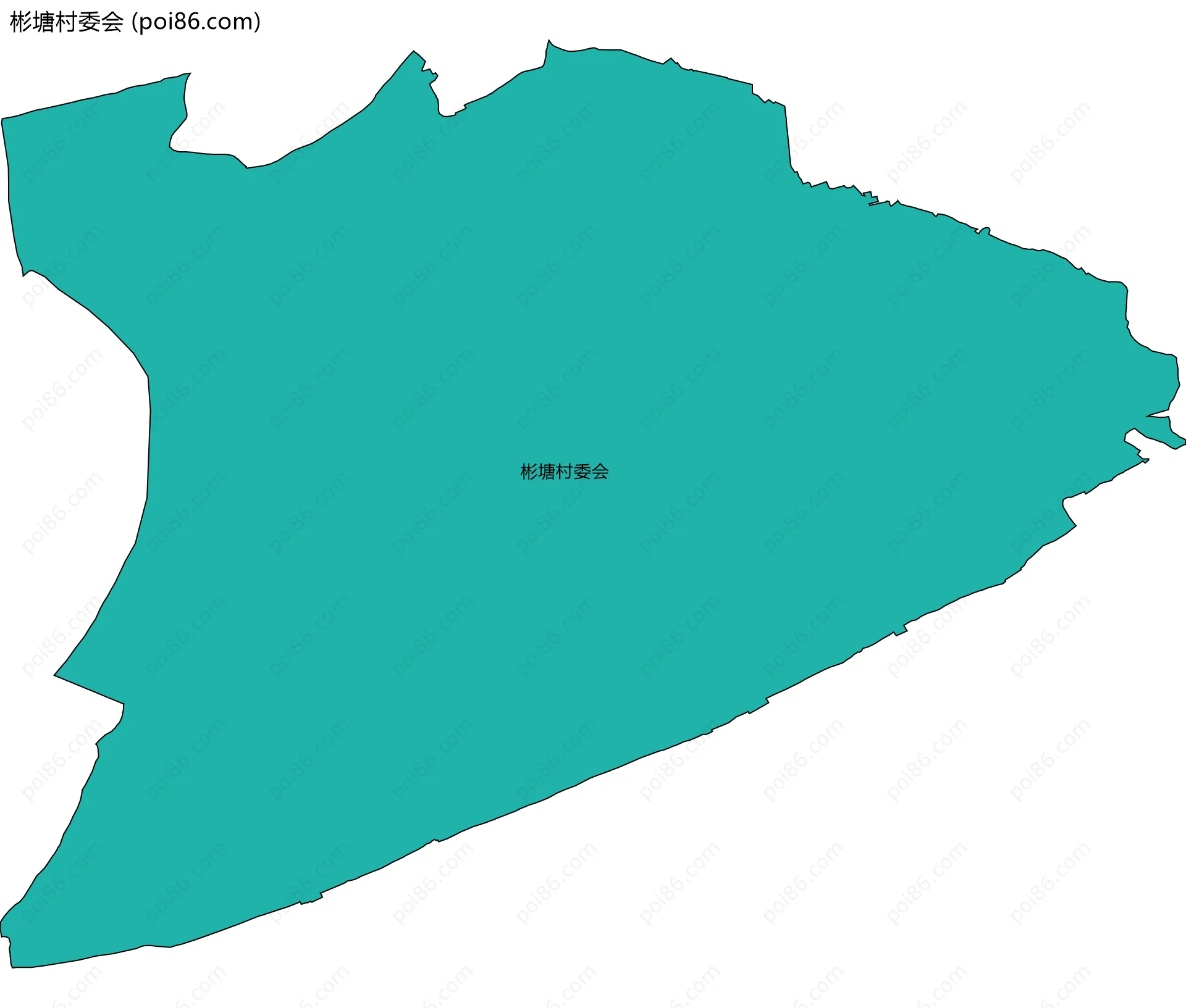 彬塘村委会边界地图