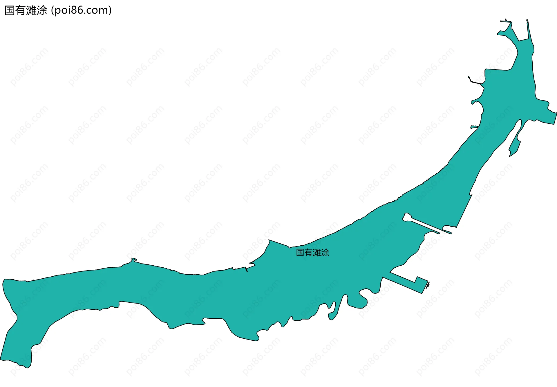 国有滩涂边界地图