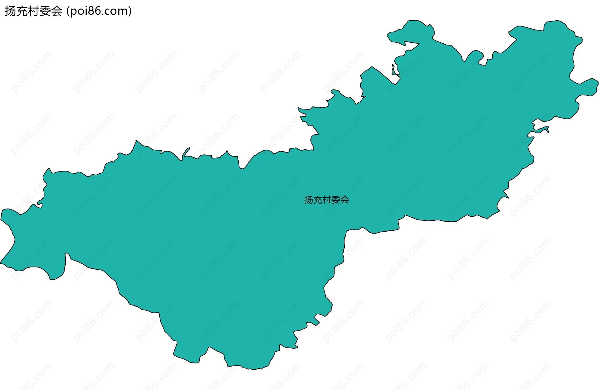 扬充村委会边界地图