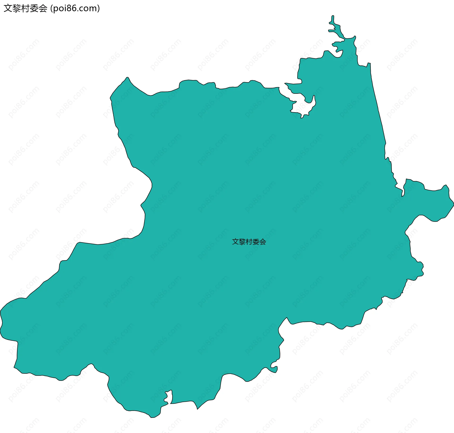 文黎村委会边界地图